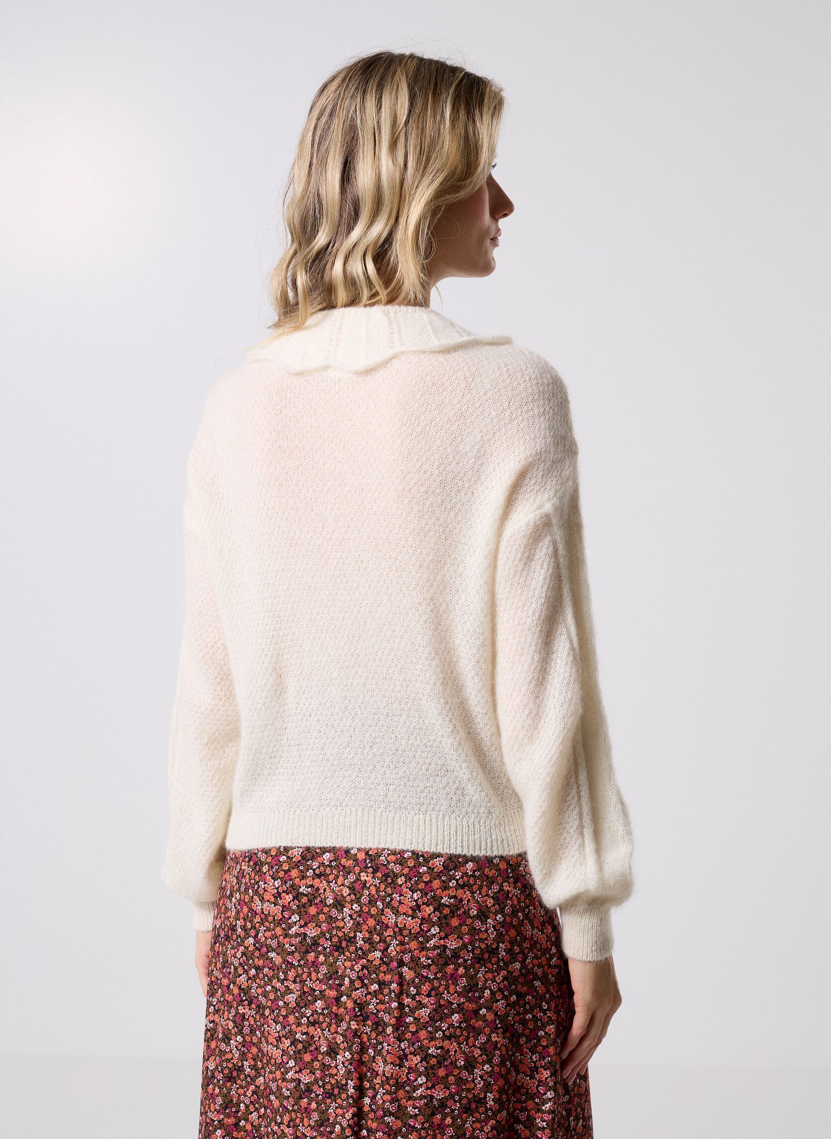 Chalecos Capucine mujer blanco Des Petits Hauts Chalecos Capucine mujer blanco Creme