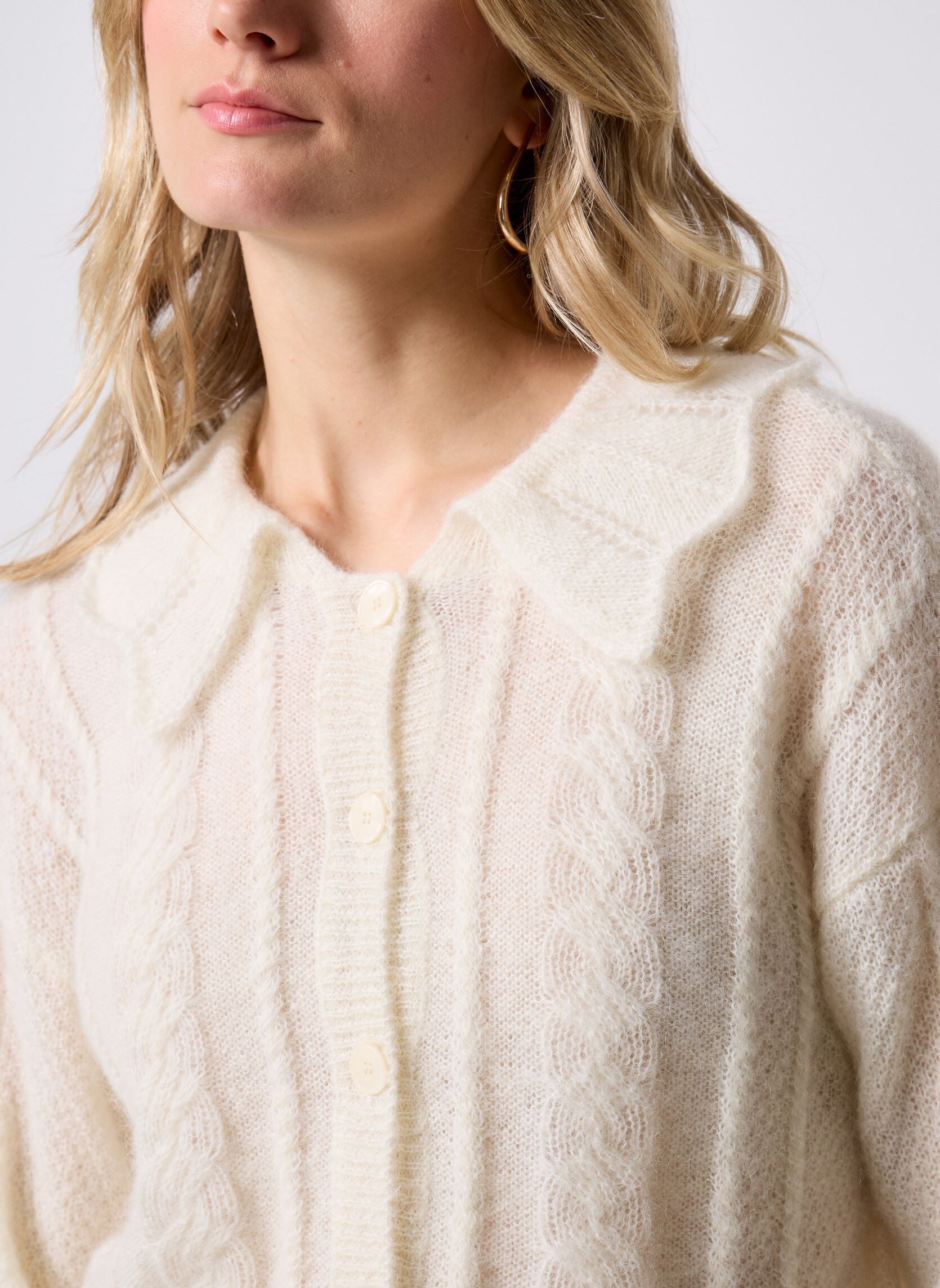 Chalecos Capucine mujer blanco Des Petits Hauts Chalecos Capucine mujer blanco Creme