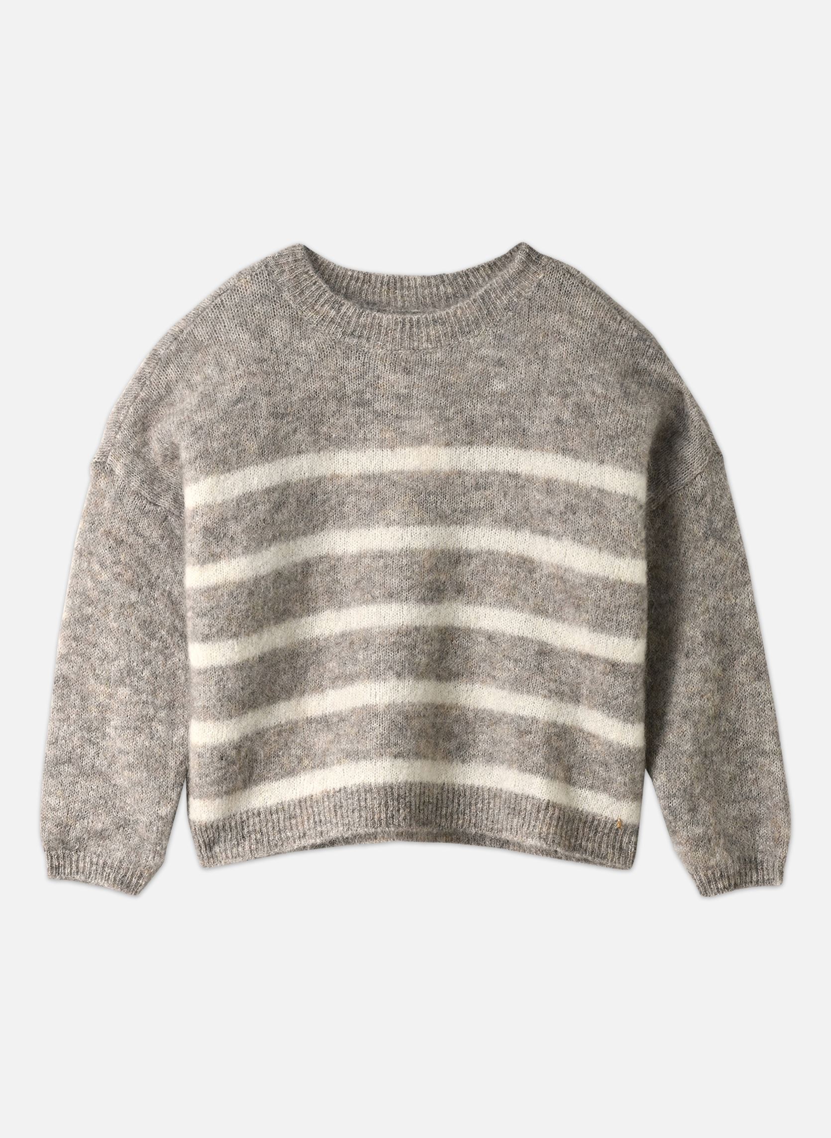 Pulls Aleo femme gris Des Petits Hauts Pulls Aleo femme gris GALET / CREME