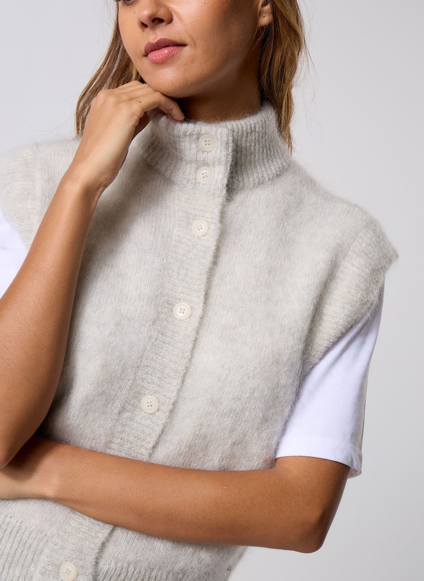 Vesten Alibou dames grijs Des Petits Hauts Vesten Alibou dames grijs Gris Chine
