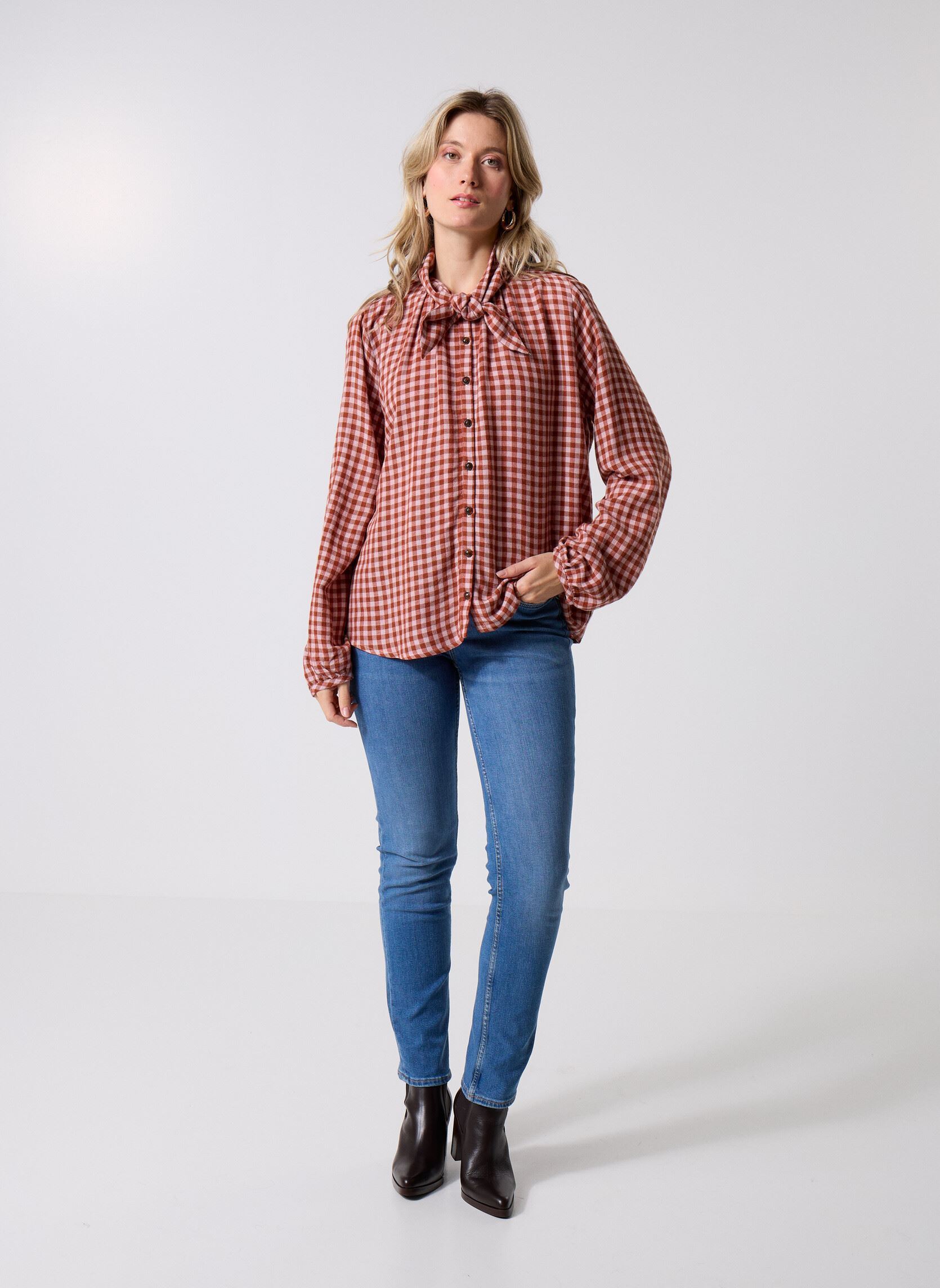 Langarm-Blusen Rainbow damen rosa Des Petits Hauts Langarm-Blusen Rainbow damen rosa Kansas