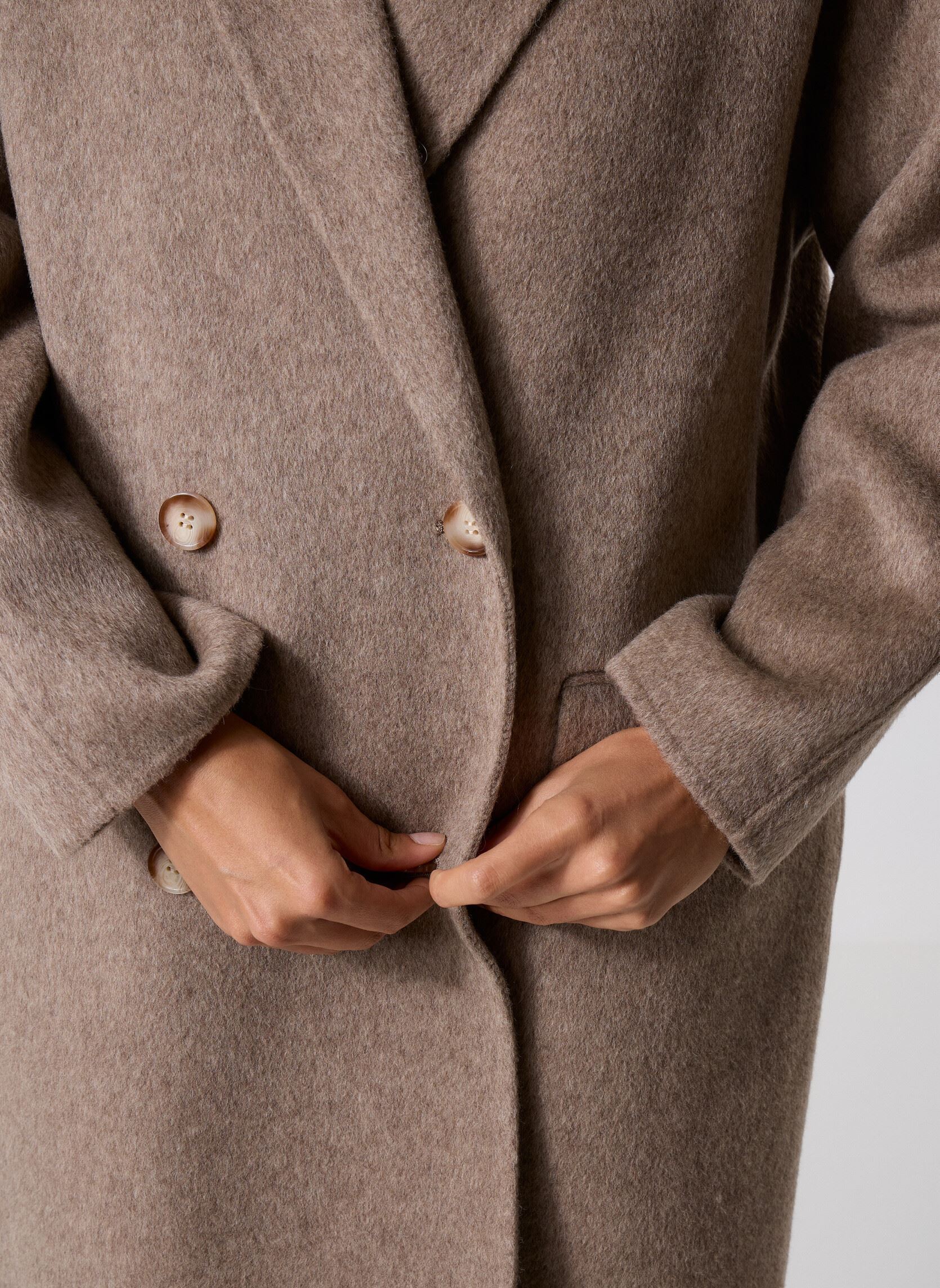 Mäntel Yama damen beige Des Petits Hauts Mäntel Yama damen beige Loup