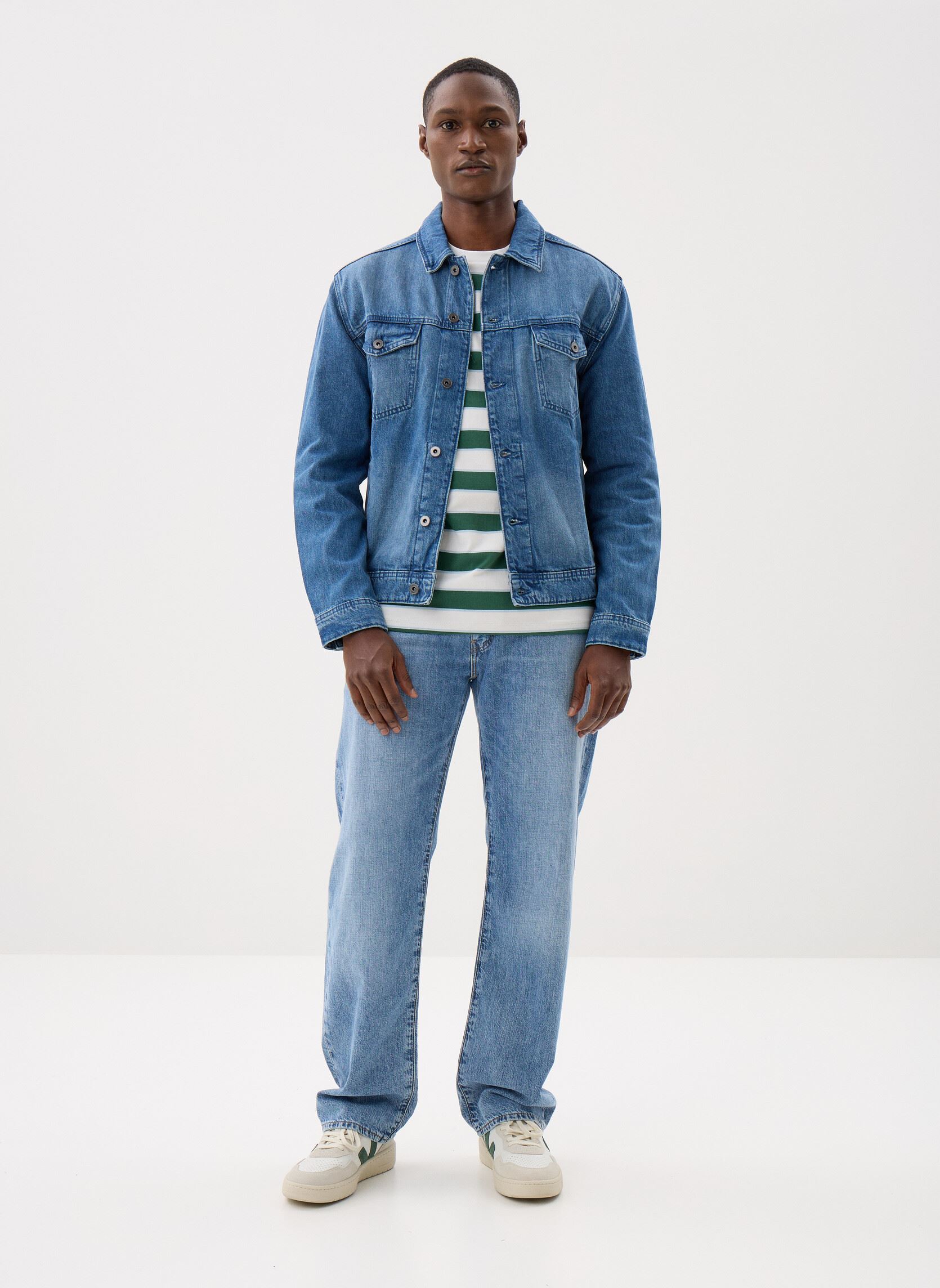 Vestes en jean VESTE-DENIM homme bleu Marvin&Co Vestes en jean VESTE-DENIM homme bleu DENIM DOUBLE STONE