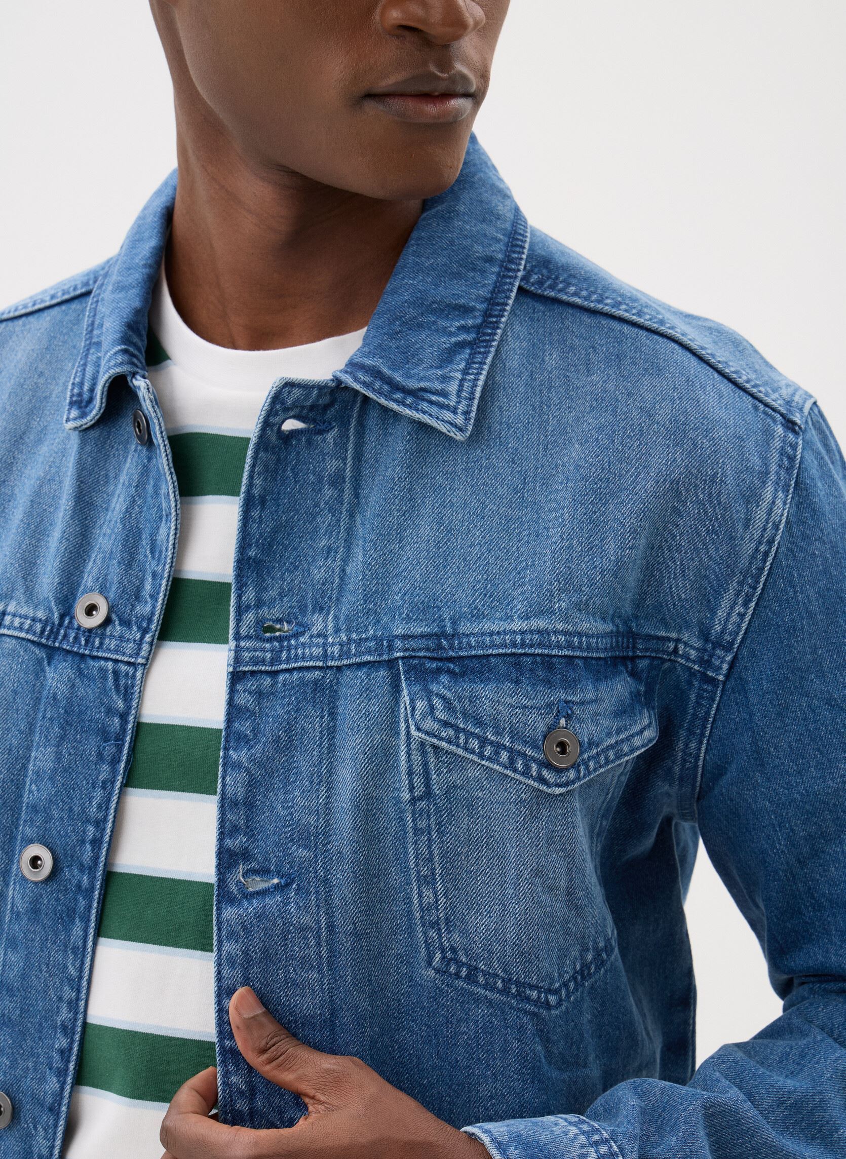 Vestes en jean VESTE-DENIM homme bleu Marvin&Co Vestes en jean VESTE-DENIM homme bleu DENIM DOUBLE STONE
