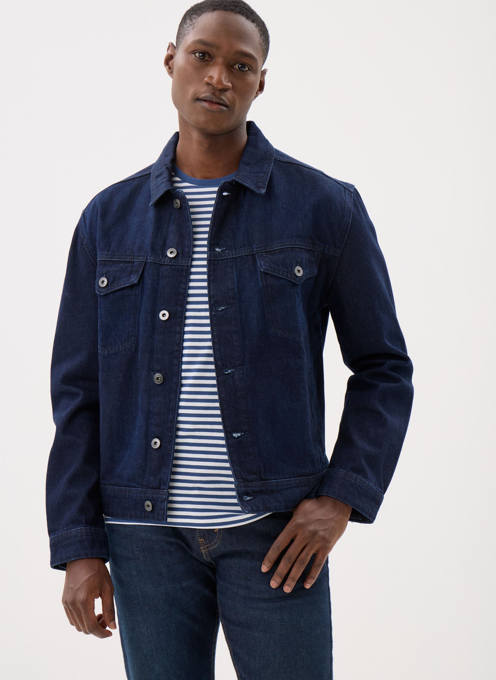 Spijkerjassen VESTE-DENIM heren zwart Marvin&Co Spijkerjassen VESTE-DENIM heren zwart Denim Brut