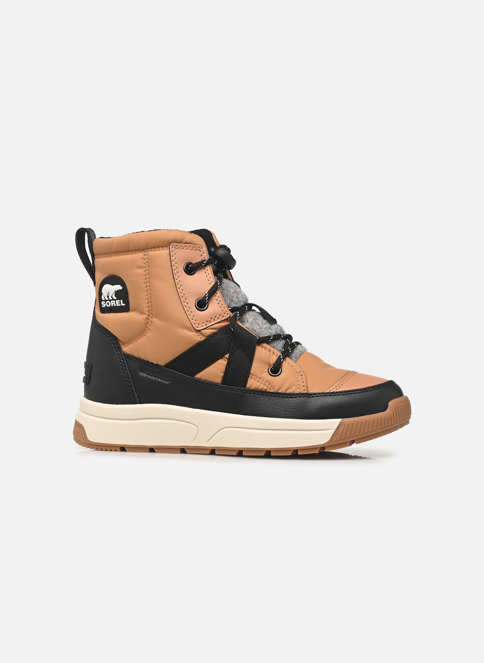 Bottes de neige YOUTH WHITNEY III MID WP marron Sorel Bottes de neige YOUTH WHITNEY III MID WP marron Tawny Buff, Black
