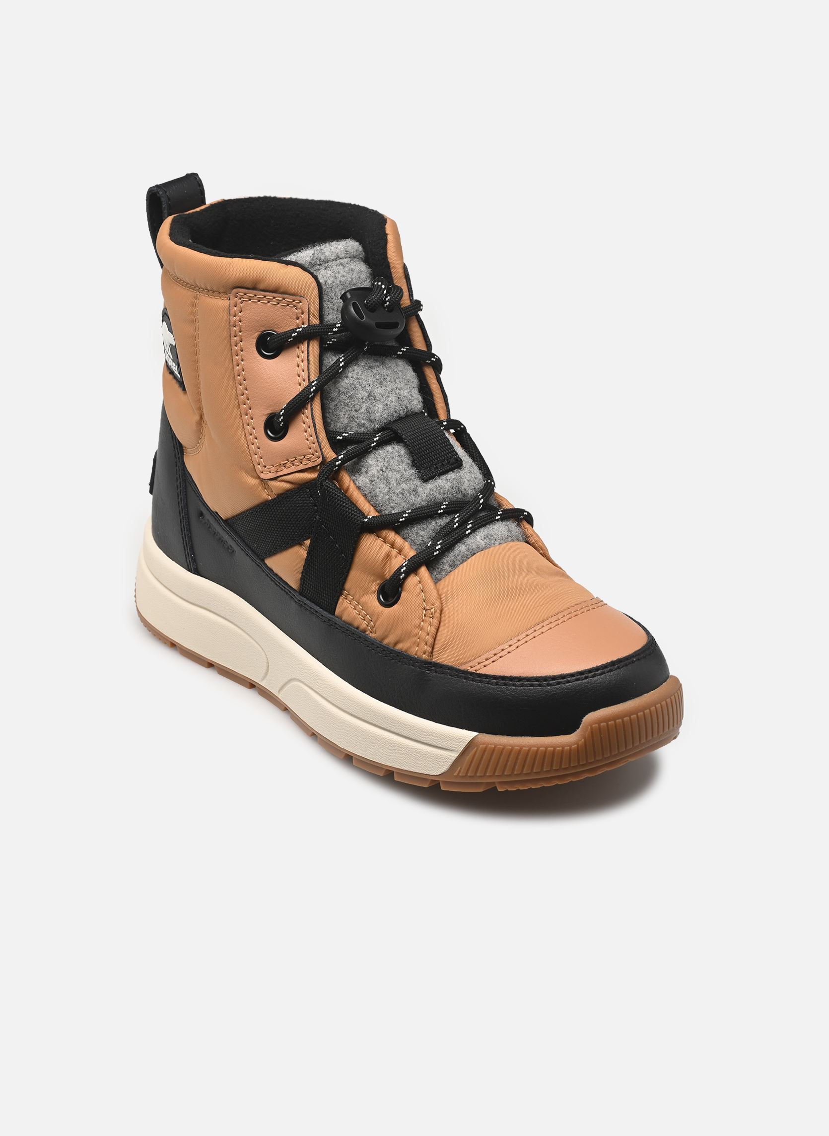 Bottes de neige YOUTH WHITNEY III MID WP marron Sorel Bottes de neige YOUTH WHITNEY III MID WP marron Tawny Buff, Black
