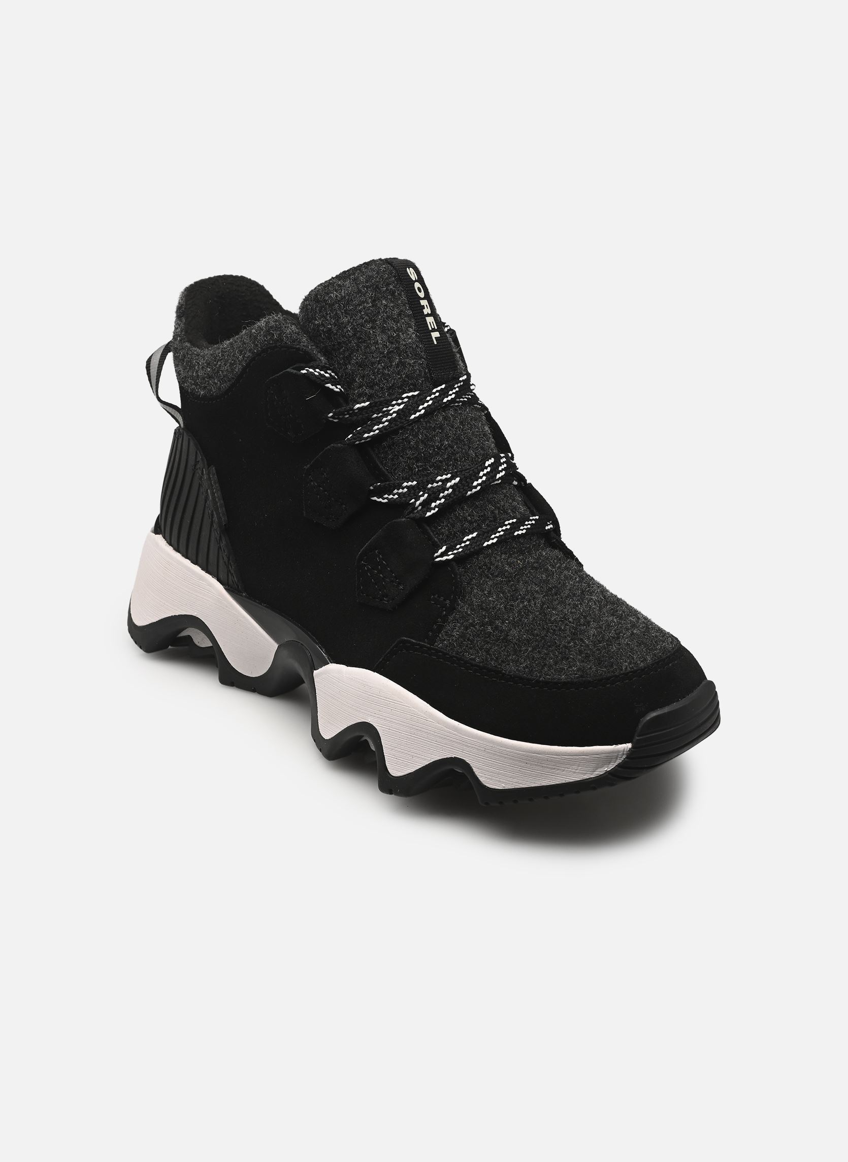 Bottines à lacets KINETIC IMPACT CARIBOU PLUS WATERPROOF femme noir Sorel Bottines à lacets KINETIC IMPACT CARIBOU PLUS WATERPROOF femme noir Black, Sea Salt