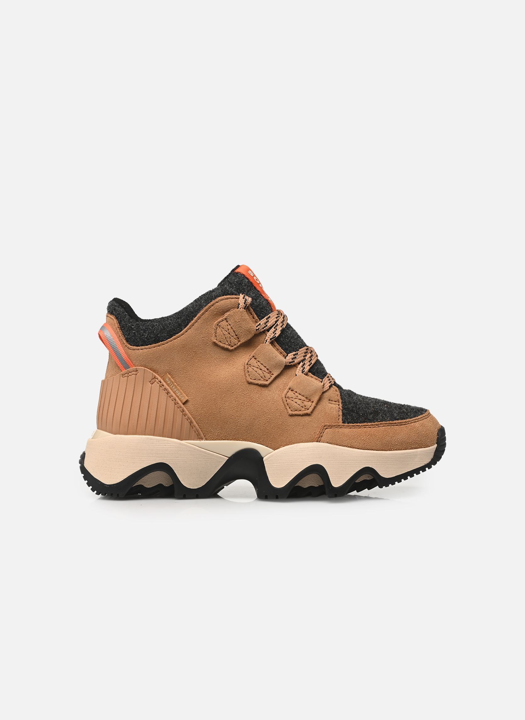 Veterlaarsjes KINETIC IMPACT CARIBOU PLUS WATERPROOF dames bruin Sorel Veterlaarsjes KINETIC IMPACT CARIBOU PLUS WATERPROOF dames bruin Tawny Buff, Black