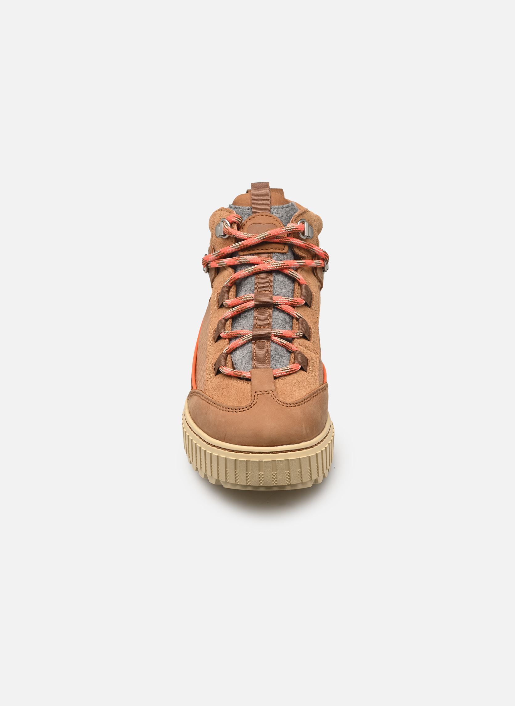 Gefütterte Stiefeletten ONA AVE PEAK BOOT WATERPROOF damen braun Sorel Gefütterte Stiefeletten ONA AVE PEAK BOOT WATERPROOF damen braun VELVET TAN, HONEY WHITE