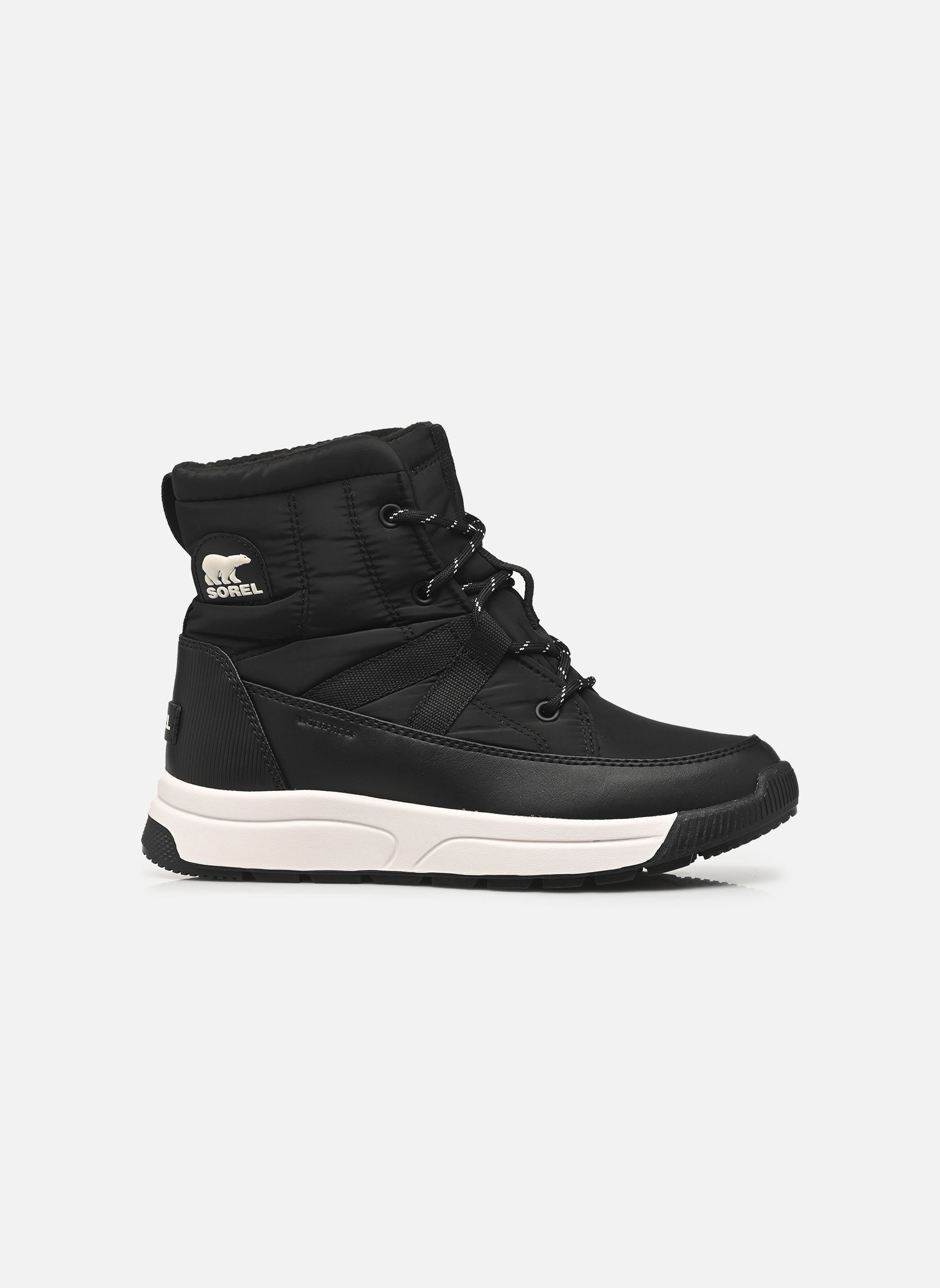 Gevoerde enkellaarsjes WHITNEY III MID WATERPROOF dames zwart Sorel Gevoerde enkellaarsjes WHITNEY III MID WATERPROOF dames zwart Black, Sea Salt