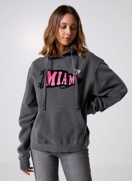 Newtone Sweats à capuche SWEATSHIRT JAGGER PRENNANT femme gris