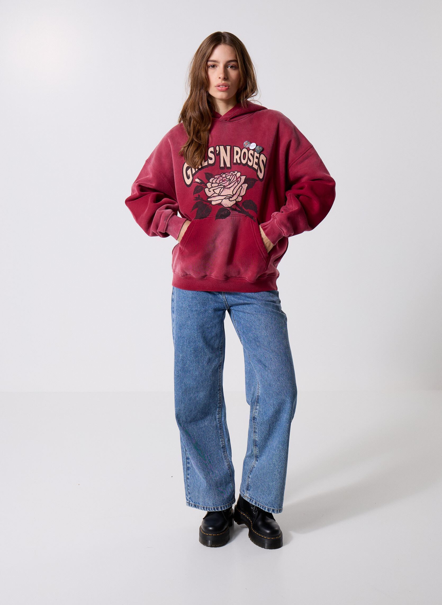 Sweats à capuche SWEATSHIRT SKYLER AXL femme bordeaux Newtone Sweats à capuche SWEATSHIRT SKYLER AXL femme bordeaux VINTAGERED