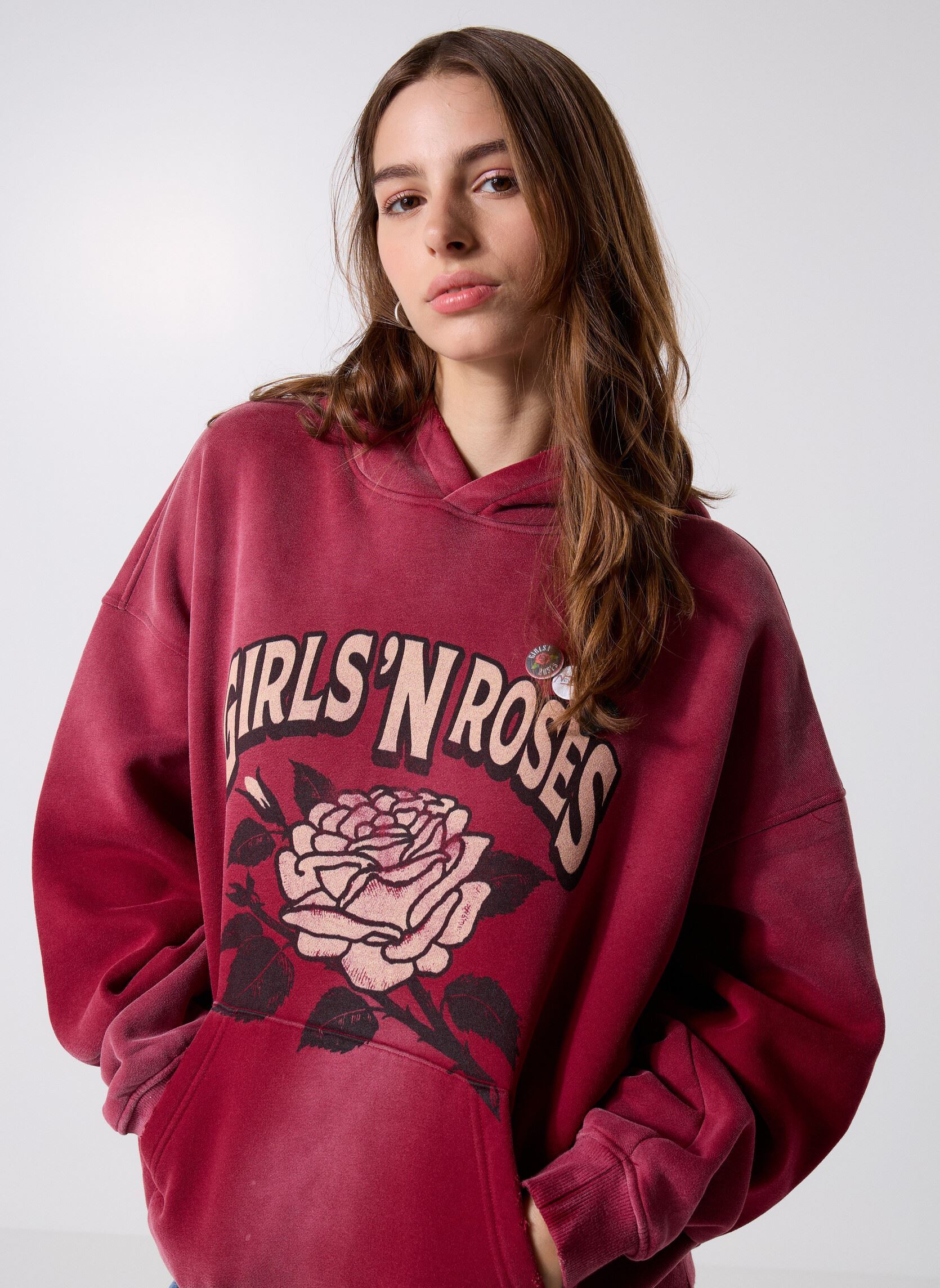 Sweats à capuche SWEATSHIRT SKYLER AXL femme bordeaux Newtone Sweats à capuche SWEATSHIRT SKYLER AXL femme bordeaux VINTAGERED