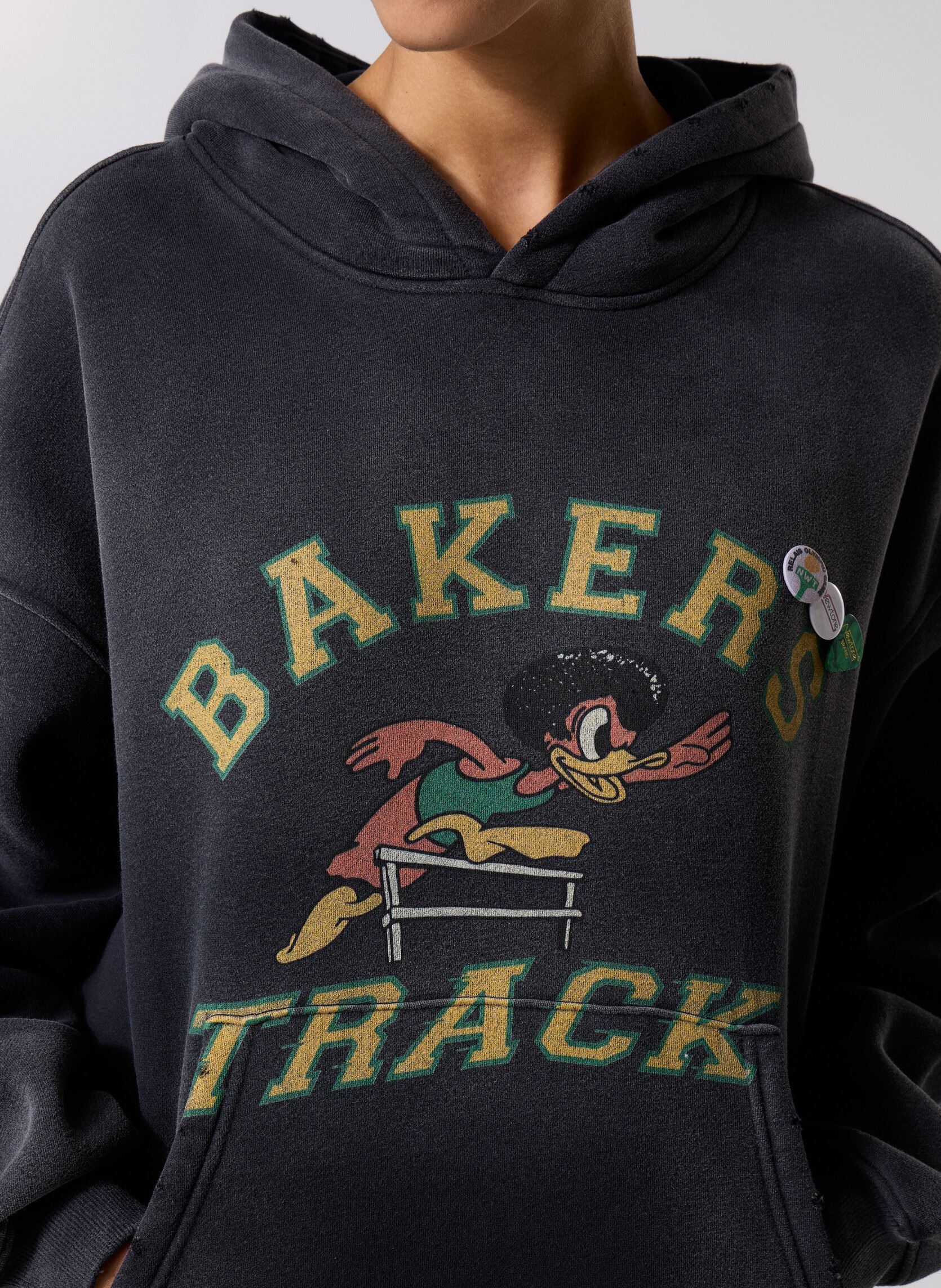 Kapuzenpullover SWEATSHIRT SKYLER BAKERS damen schwarz Newtone Kapuzenpullover SWEATSHIRT SKYLER BAKERS damen schwarz VINTAGEBLACK