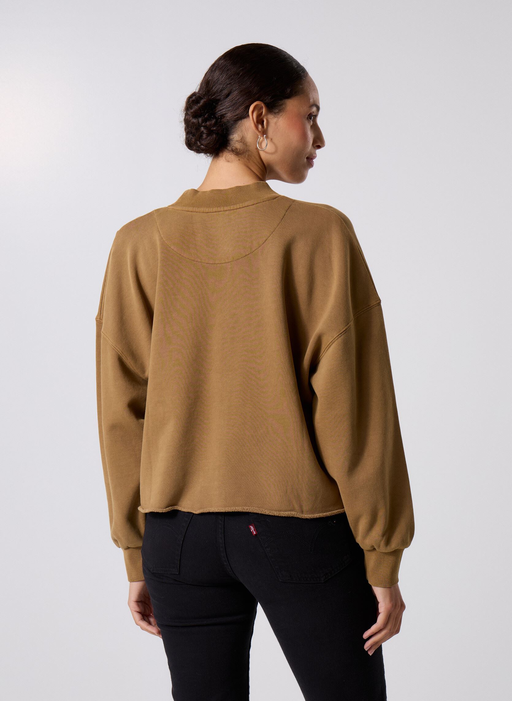 Felpe SWEATSHIRT PORTER LOVELAND donna marrone Newtone Felpe SWEATSHIRT PORTER LOVELAND donna marrone HAVANE