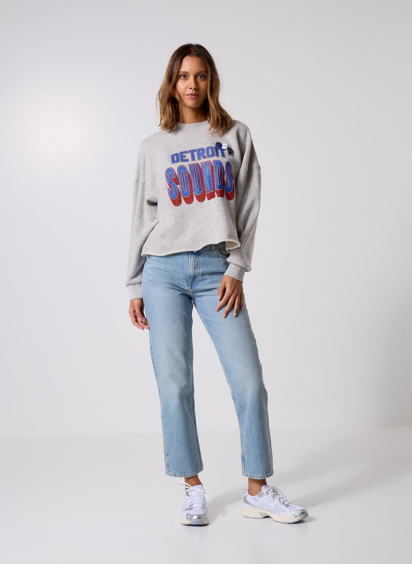 Sweatshirts SWEATSHIRT PORTER SONG damen grau Newtone Sweatshirts SWEATSHIRT PORTER SONG damen grau ELEPHANT