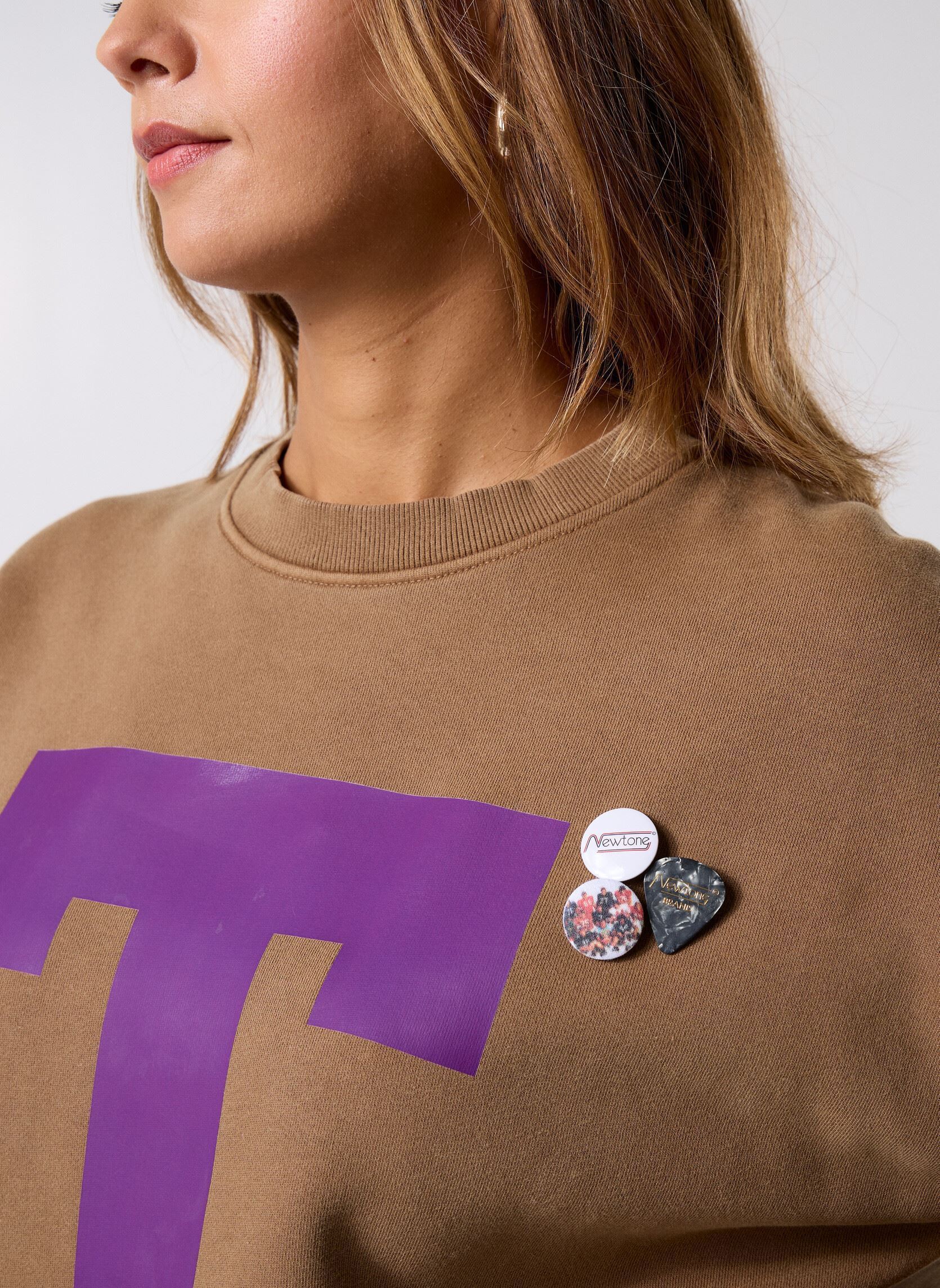 Sudaderas SWEATSHIRT ROLLER LETTERS mujer rosa Newtone Sudaderas SWEATSHIRT ROLLER LETTERS mujer rosa HAVANE