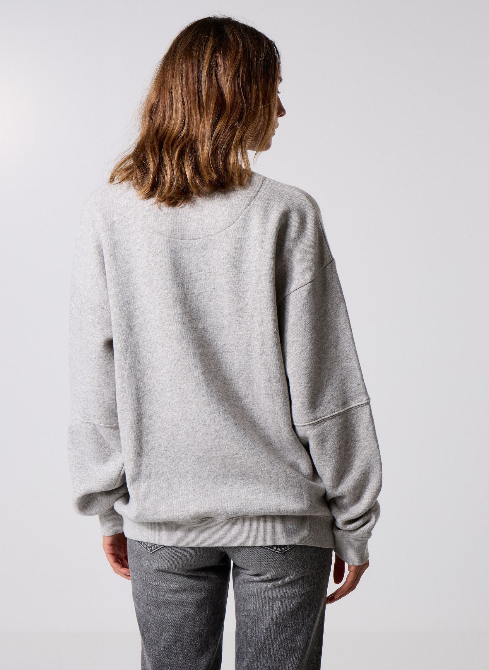 Sweater SWEATSHIRT ROLLER SPRING dames grijs Newtone Sweater SWEATSHIRT ROLLER SPRING dames grijs ELEPHANT