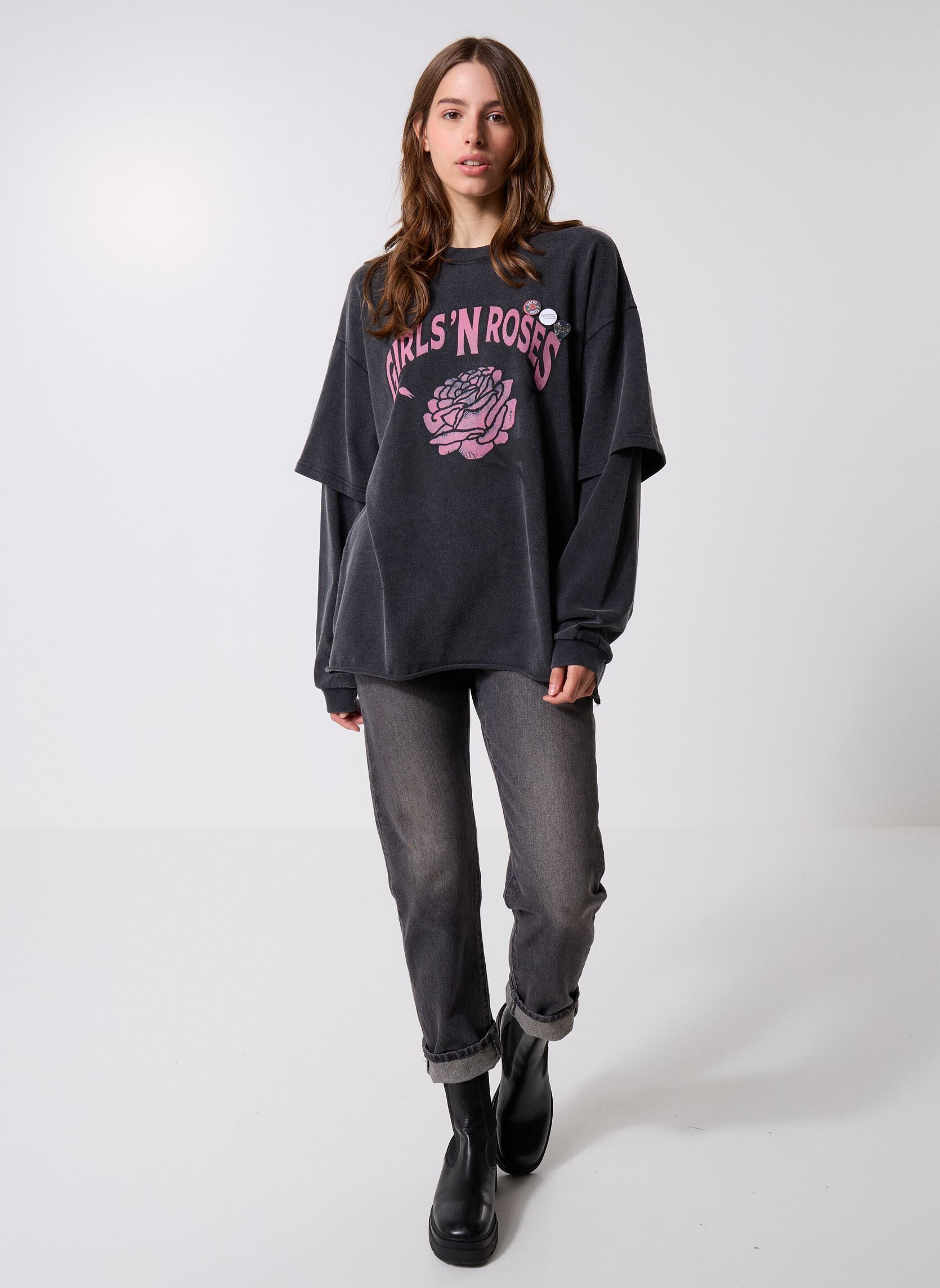 Langarm-T-Shirts TSHIRT KLIMER AXL damen grau Newtone Langarm-T-Shirts TSHIRT KLIMER AXL damen grau PEPPER