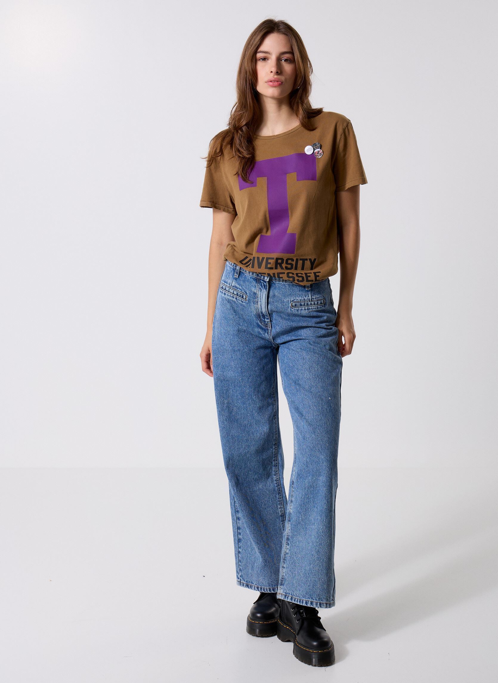 Tee-shirts manches courtes TSHIRT STARLIGHT LETTERS femme rose Newtone Tee-shirts manches courtes TSHIRT STARLIGHT LETTERS femme rose HAVANE