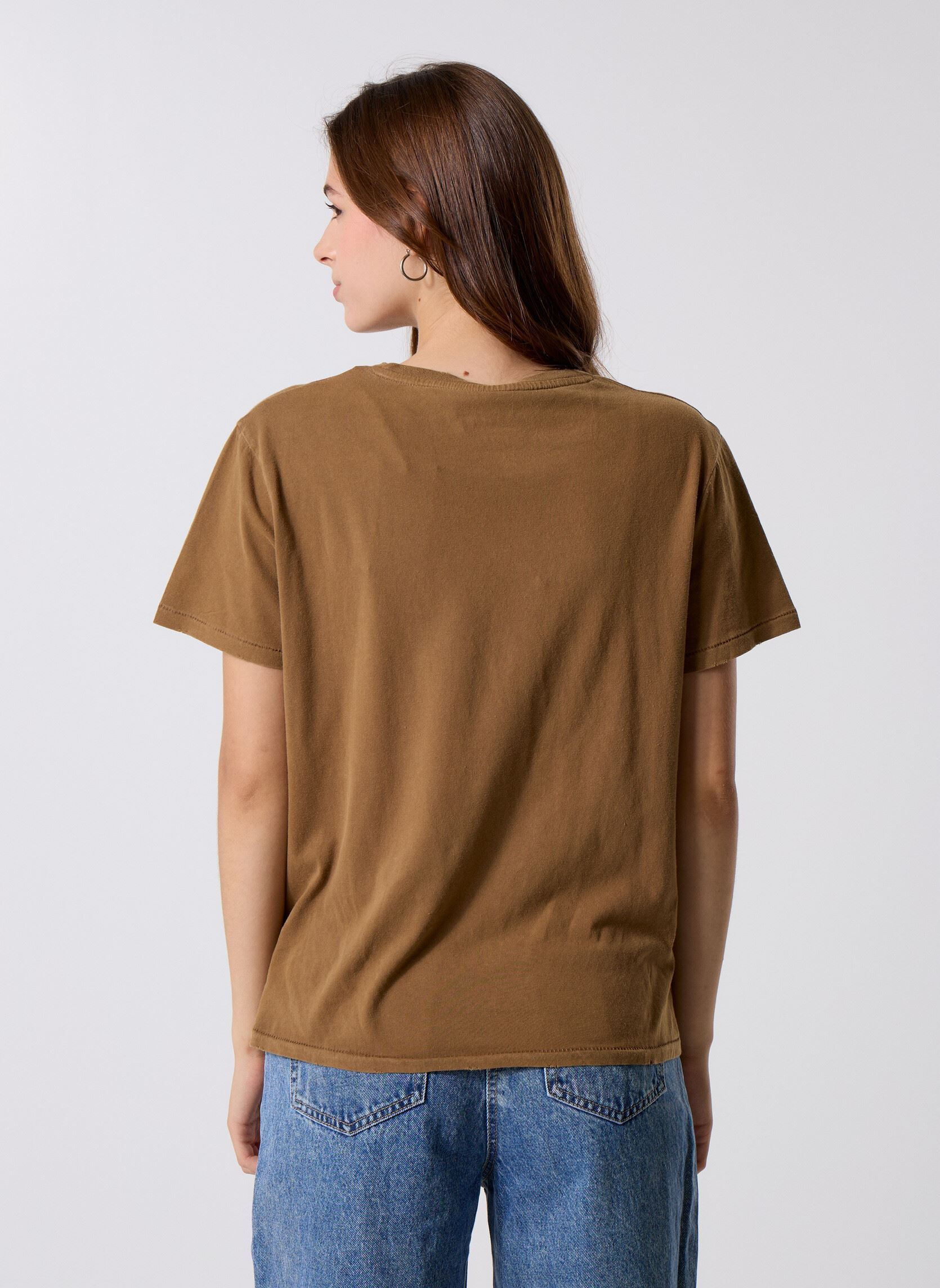 Tee-shirts manches courtes TSHIRT STARLIGHT LETTERS femme rose Newtone Tee-shirts manches courtes TSHIRT STARLIGHT LETTERS femme rose HAVANE
