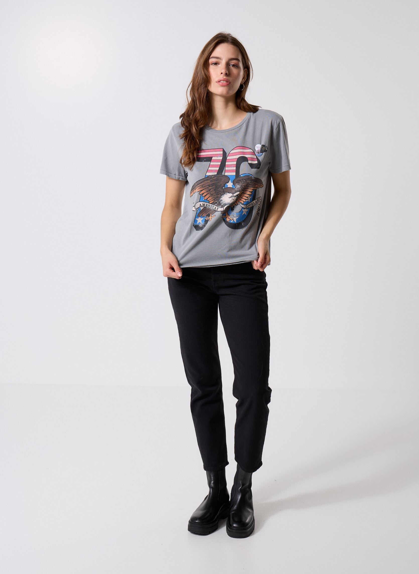 T-shirt a maniche corte TSHIRT STARLIGHT LOVELAND donna bianco Newtone T-shirt a maniche corte TSHIRT STARLIGHT LOVELAND donna bianco GREY