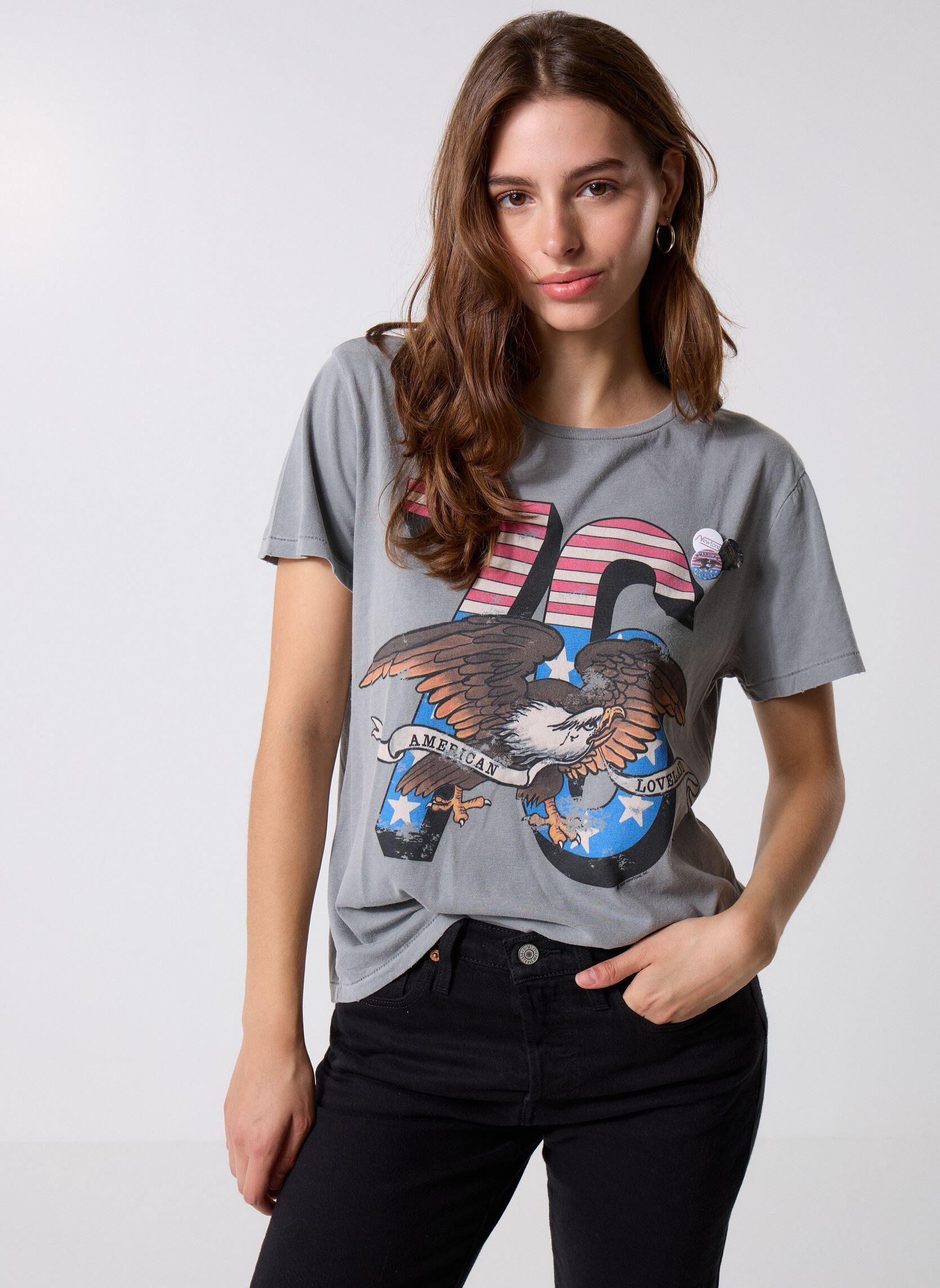 T-shirt a maniche corte TSHIRT STARLIGHT LOVELAND donna bianco Newtone T-shirt a maniche corte TSHIRT STARLIGHT LOVELAND donna bianco GREY