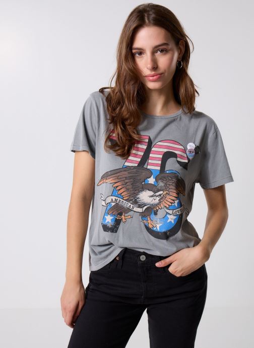Newtone T-shirts met korte mouwen TSHIRT STARLIGHT LOVELAND dames wit