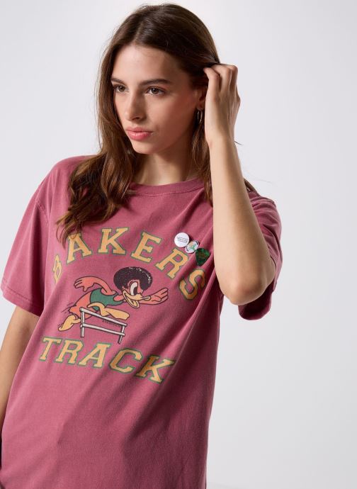 Newtone T-shirts met korte mouwen TSHIRT TRUCKER BAKERS dames wit