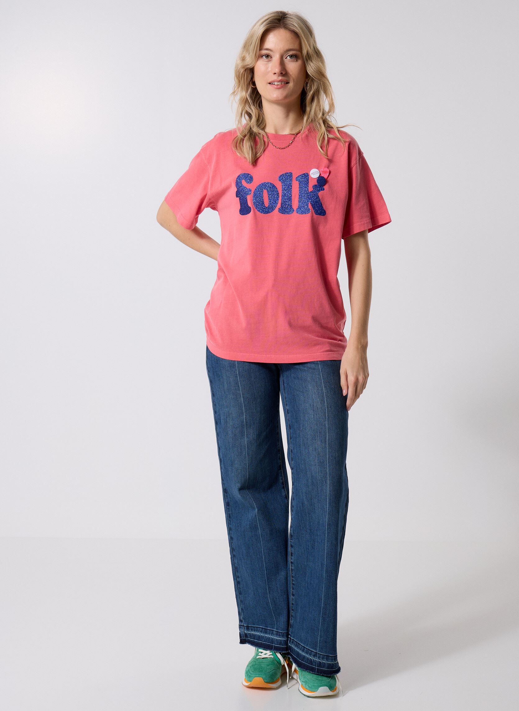 Tee-shirts manches courtes TSHIRT TRUCKER FOLK femme bleu Newtone Tee-shirts manches courtes TSHIRT TRUCKER FOLK femme bleu MALABAR