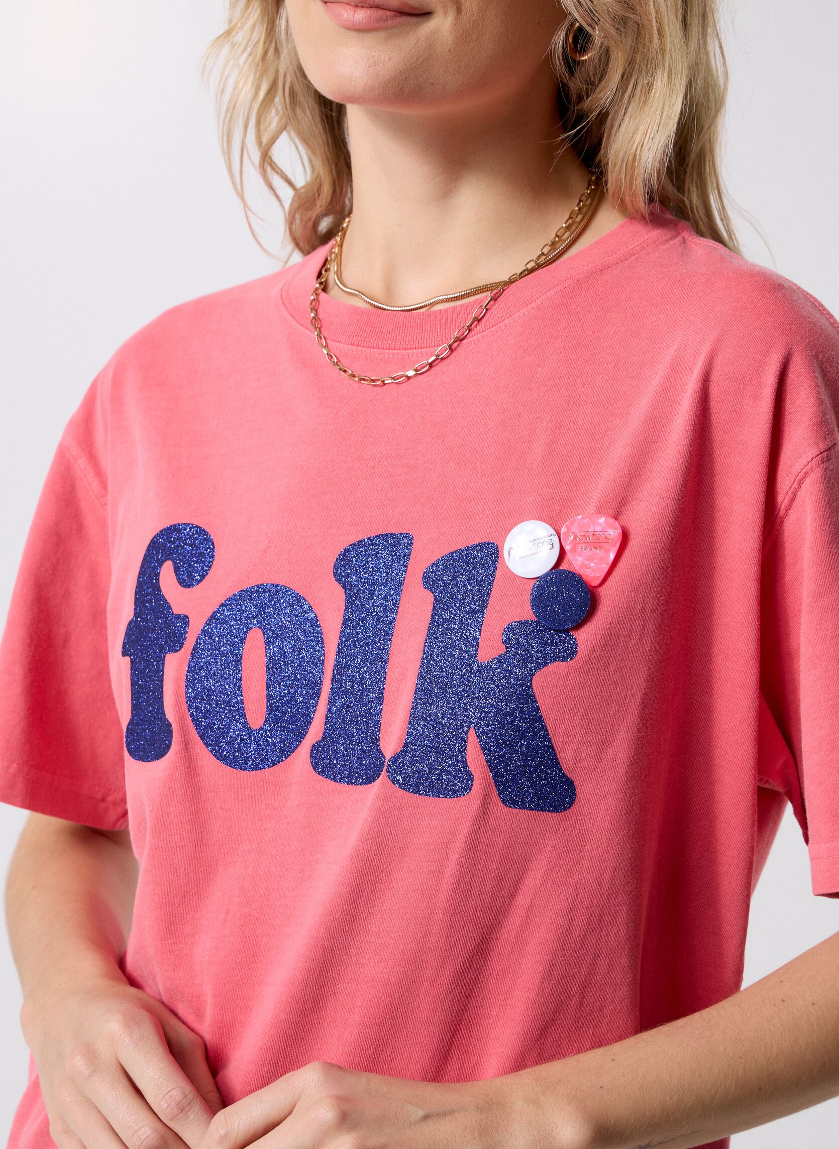 Tee-shirts manches courtes TSHIRT TRUCKER FOLK femme bleu Newtone Tee-shirts manches courtes TSHIRT TRUCKER FOLK femme bleu MALABAR