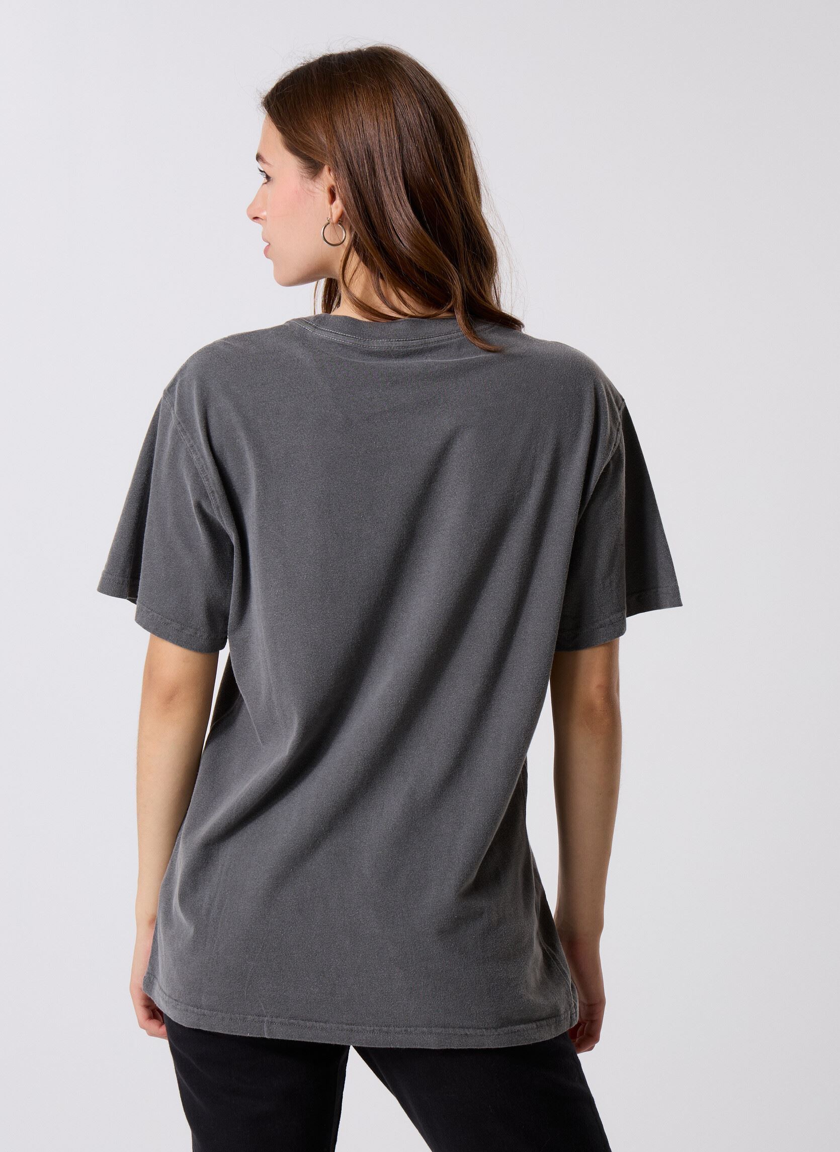 Tee-shirts manches courtes TSHIRT TRUCKER FOLK femme gris Newtone Tee-shirts manches courtes TSHIRT TRUCKER FOLK femme gris PEPPER