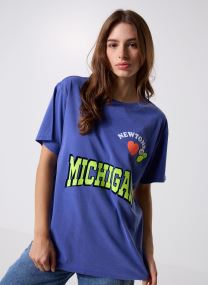 Kurzarm-T-Shirts TSHIRT TRUCKER NWTLOVE damen blau Newtone Kurzarm-T-Shirts TSHIRT TRUCKER NWTLOVE damen blau FLOBLUE