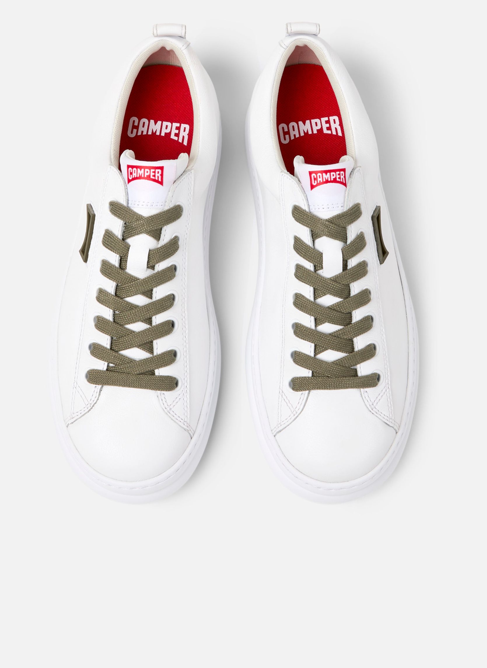 Baskets basses K101052-006 homme blanc Camper Baskets basses K101052-006 homme blanc Blanc & vert