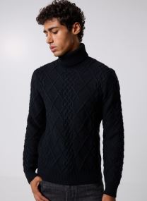 Pulls MON-PULL-TORSADE-COL ROULE homme noir Marvin&Co Pulls MON-PULL-TORSADE-COL ROULE homme noir Black Beauty