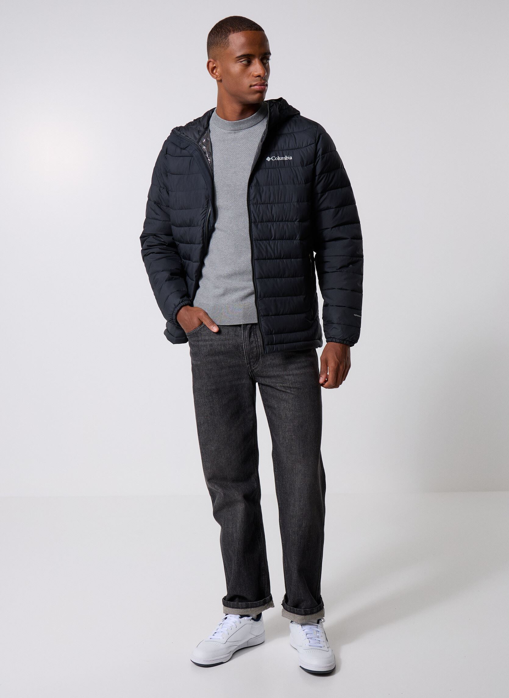 Gewatteerde jassen Powder Lite II Hooded Jacket 2086944010 heren zwart Columbia Gewatteerde jassen Powder Lite II Hooded Jacket 2086944010 heren zwart BLACK