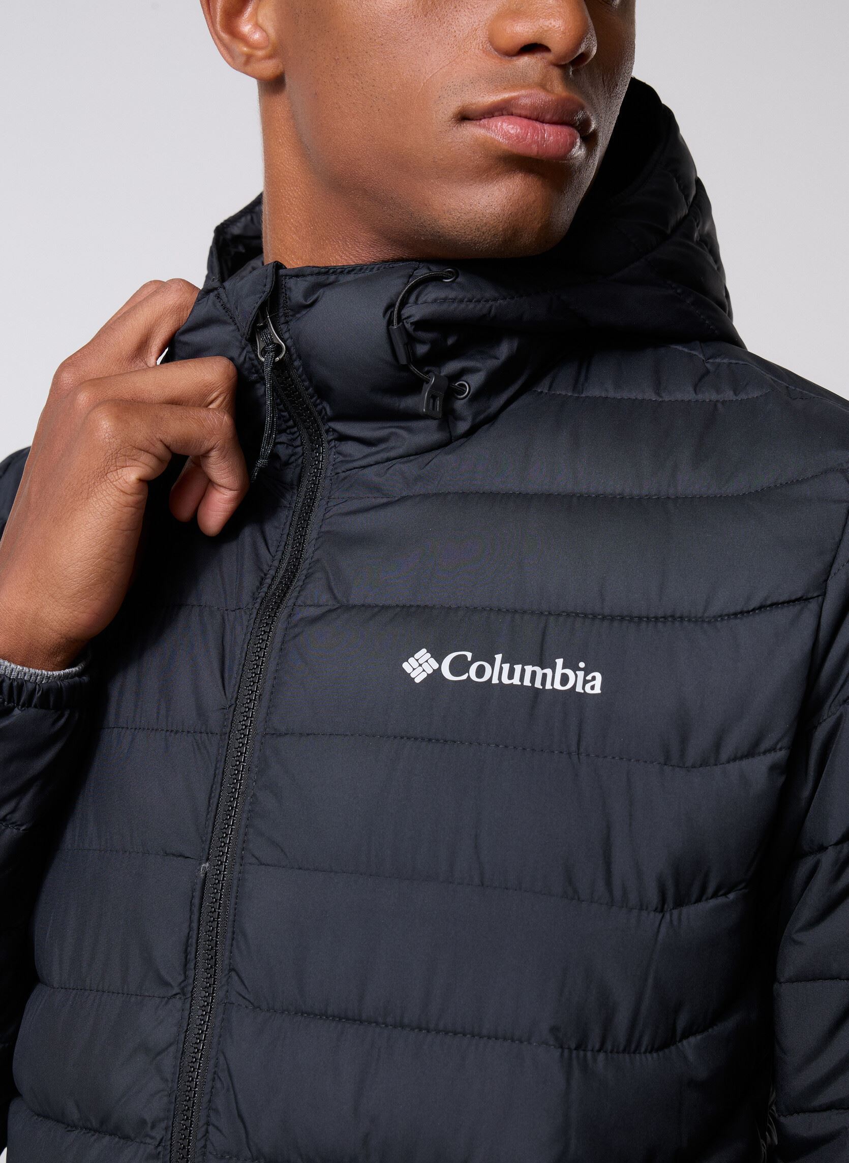 Gewatteerde jassen Powder Lite II Hooded Jacket 2086944010 heren zwart Columbia Gewatteerde jassen Powder Lite II Hooded Jacket 2086944010 heren zwart BLACK