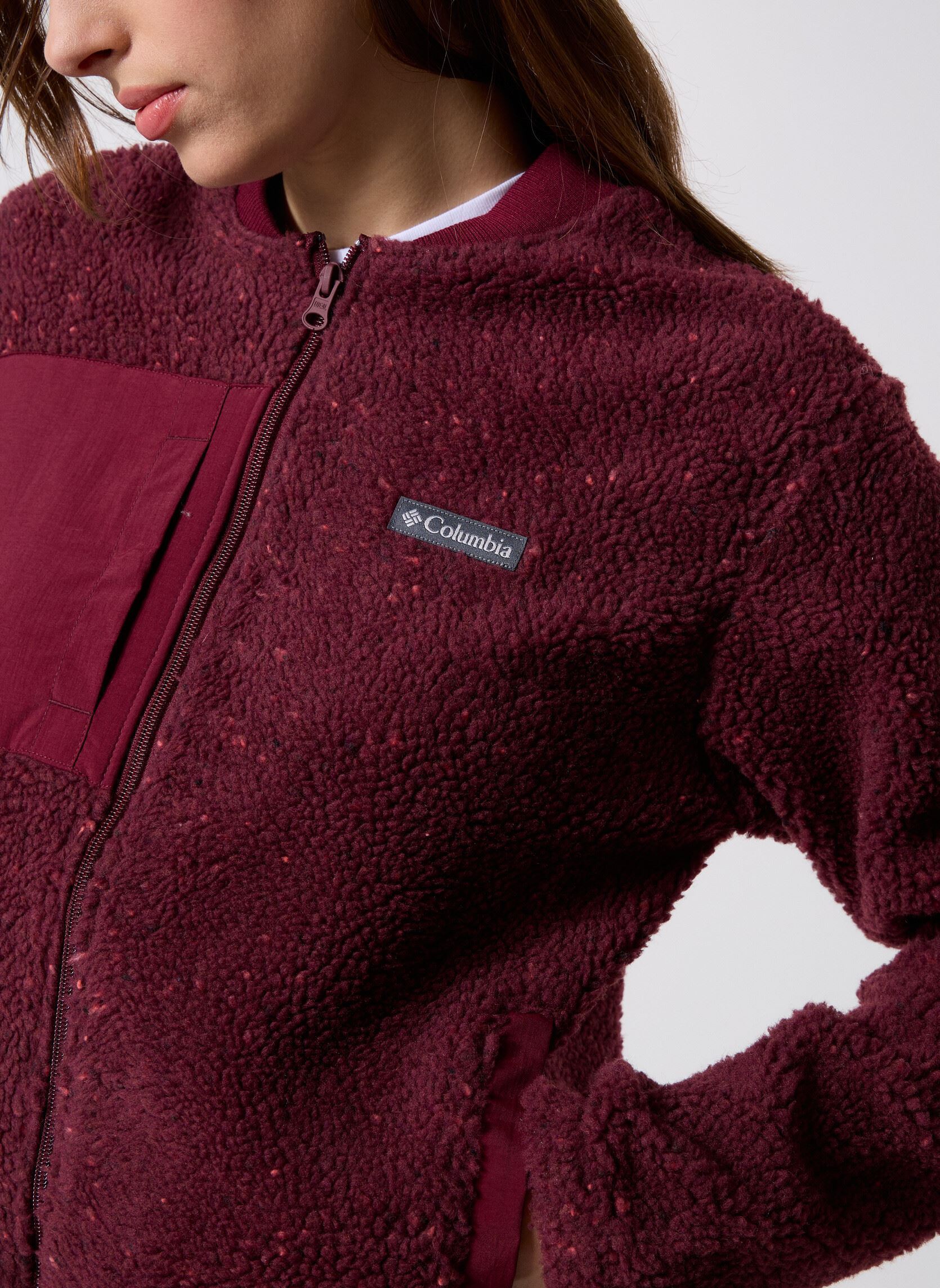 Bomberjacks Stellar Path Fleece Bomber Full Zip dames bordeaux Columbia Bomberjacks Stellar Path Fleece Bomber Full Zip dames bordeaux RICH WINE