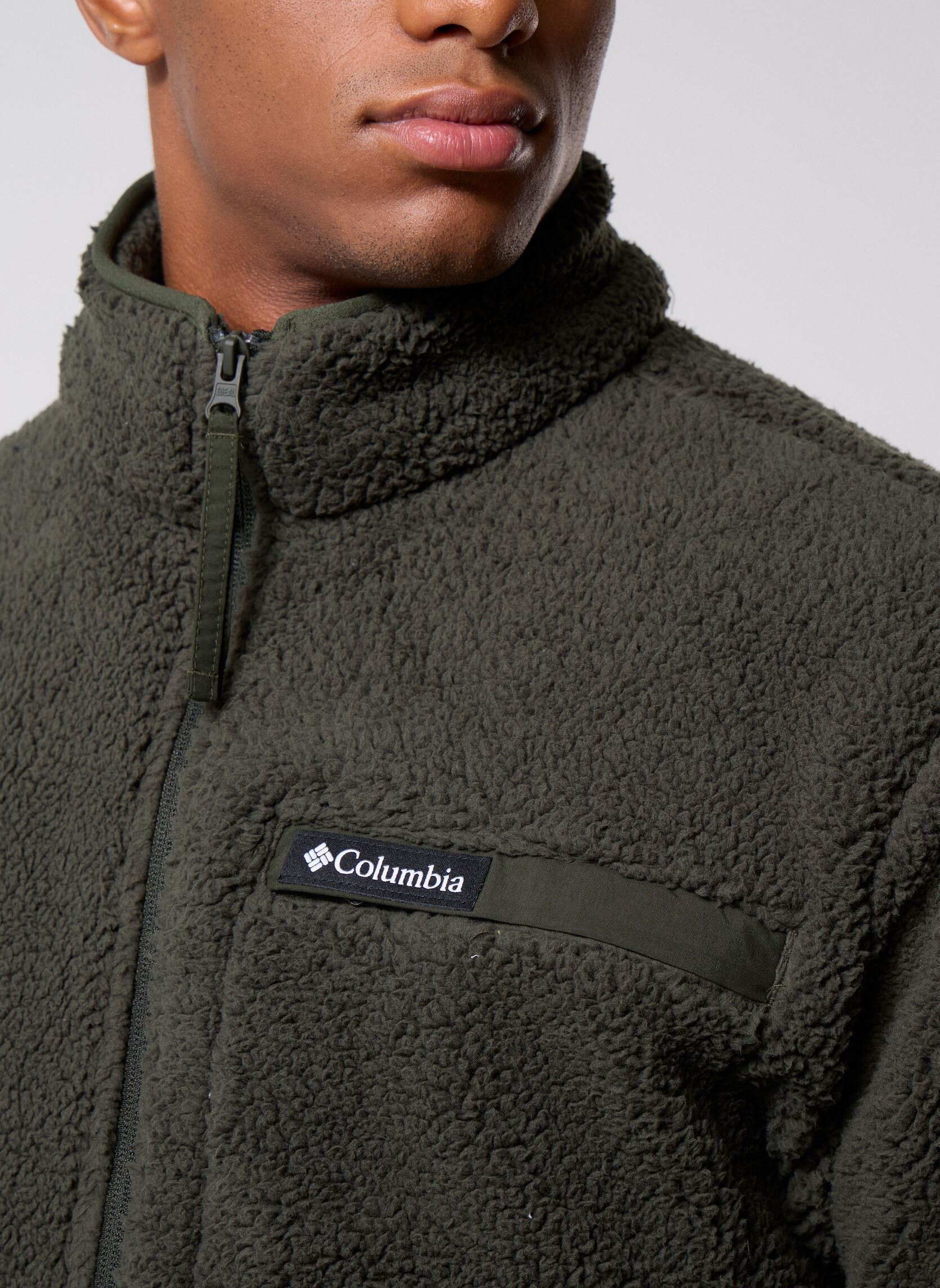Columbia Collegiate Park View Pile Mezza Zip Uomo - Felpa In Microfelpa Con Taschino E Fori Pollici - Comoda, Calda E Traspirante - Per Stagioni Fredde
