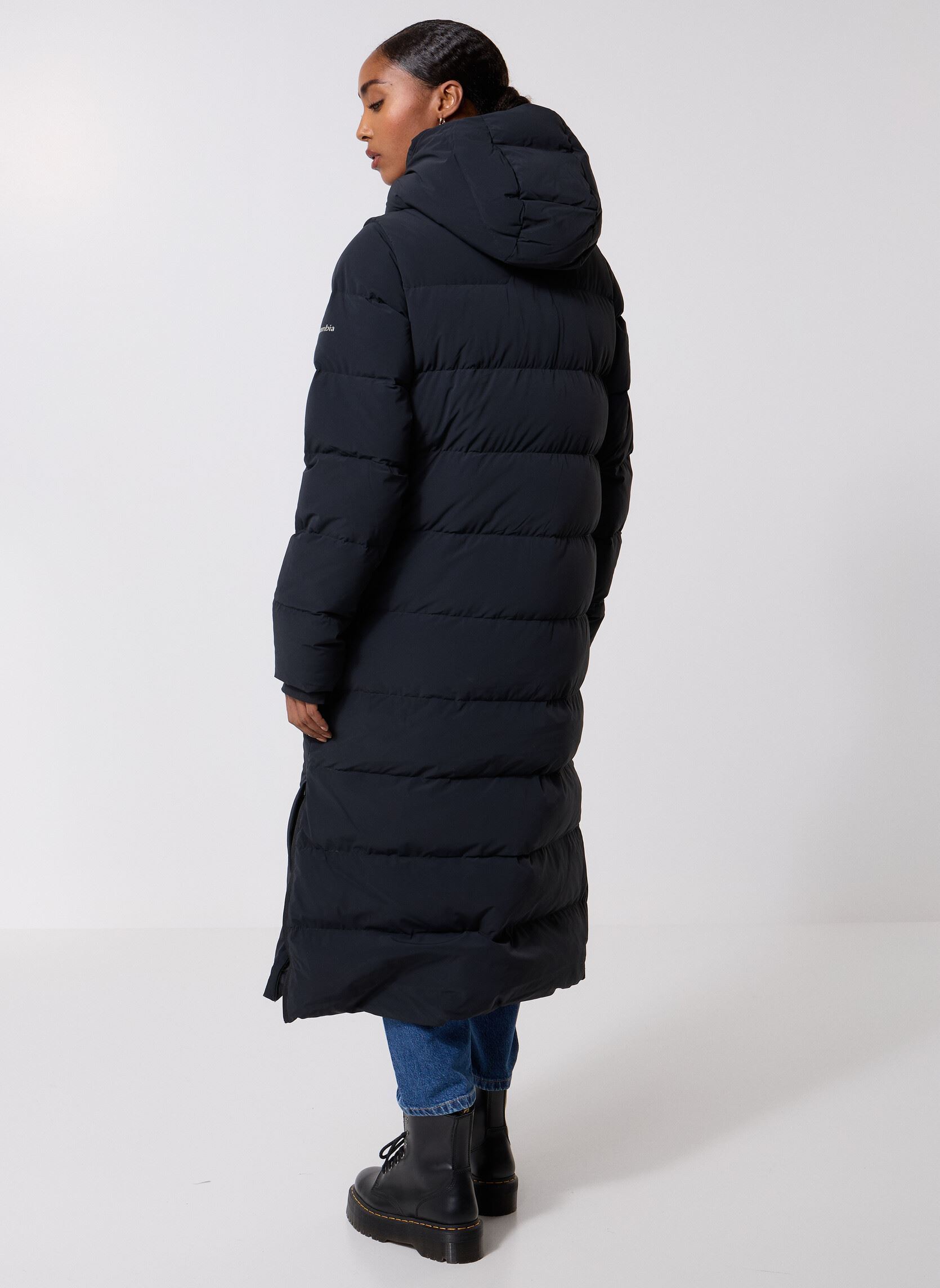 Doudounes Amaze Puff Long Hooded Jacket femme noir Columbia Doudounes Amaze Puff Long Hooded Jacket femme noir BLACK