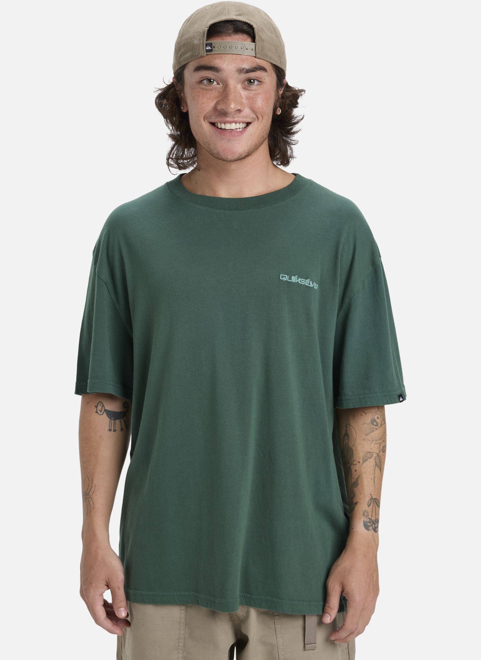 Tee-shirts Salt Water homme vert Quiksilver Tee-shirts Salt Water homme vert Vert foncé