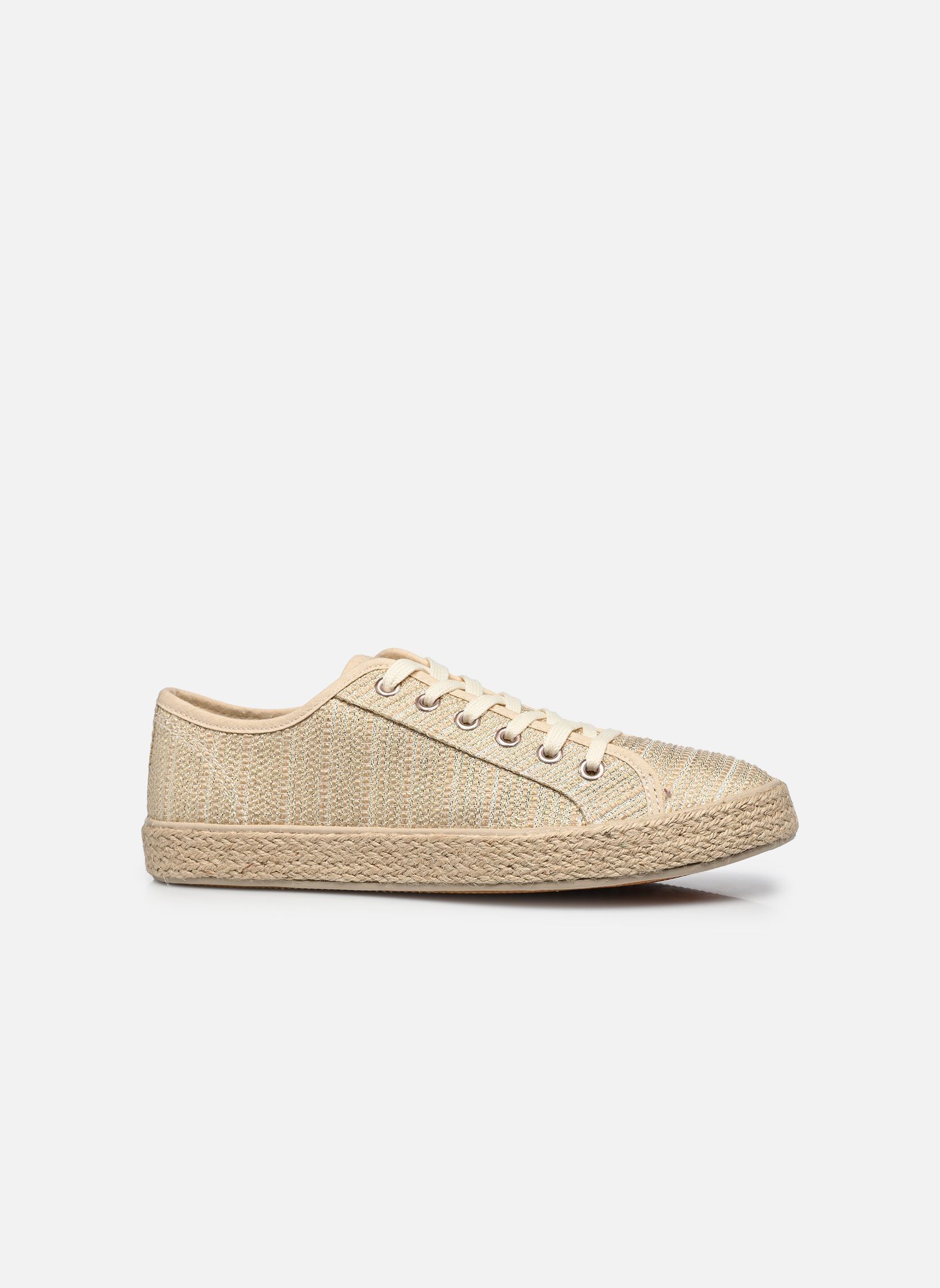 Platte espadrilles THESPA dames goud en brons MADE BY Platte espadrilles THESPA dames goud en brons DORÉ