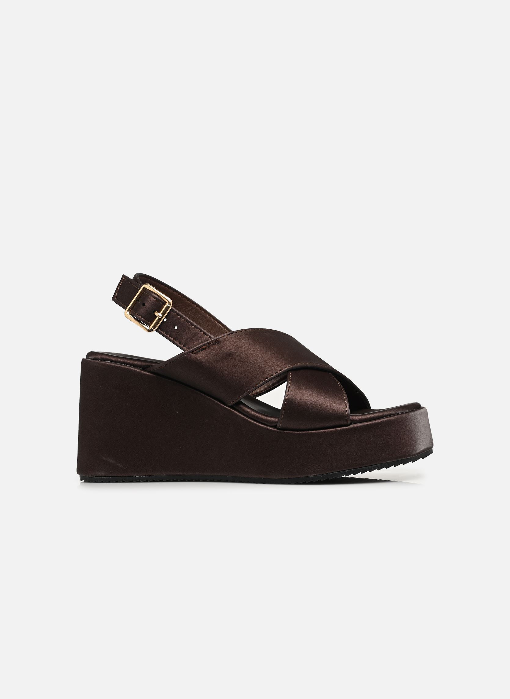 Sandales compensées et plateformes THBLOC femme marron MADE BY Sandales compensées et plateformes THBLOC femme marron MARRON FONCÉ