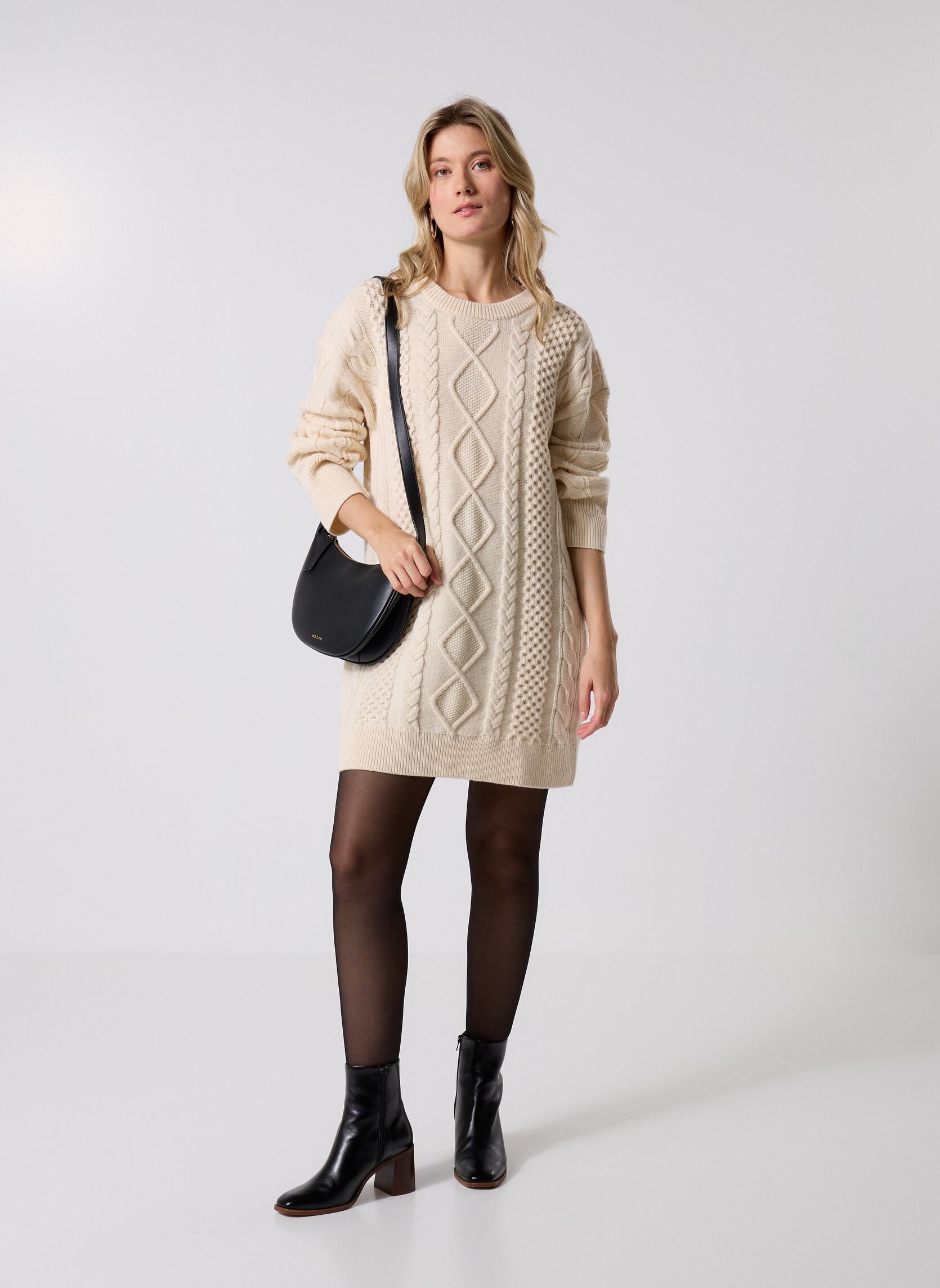 Kleider Doriane damen weiß Des Petits Hauts Kleider Doriane damen weiß Creme