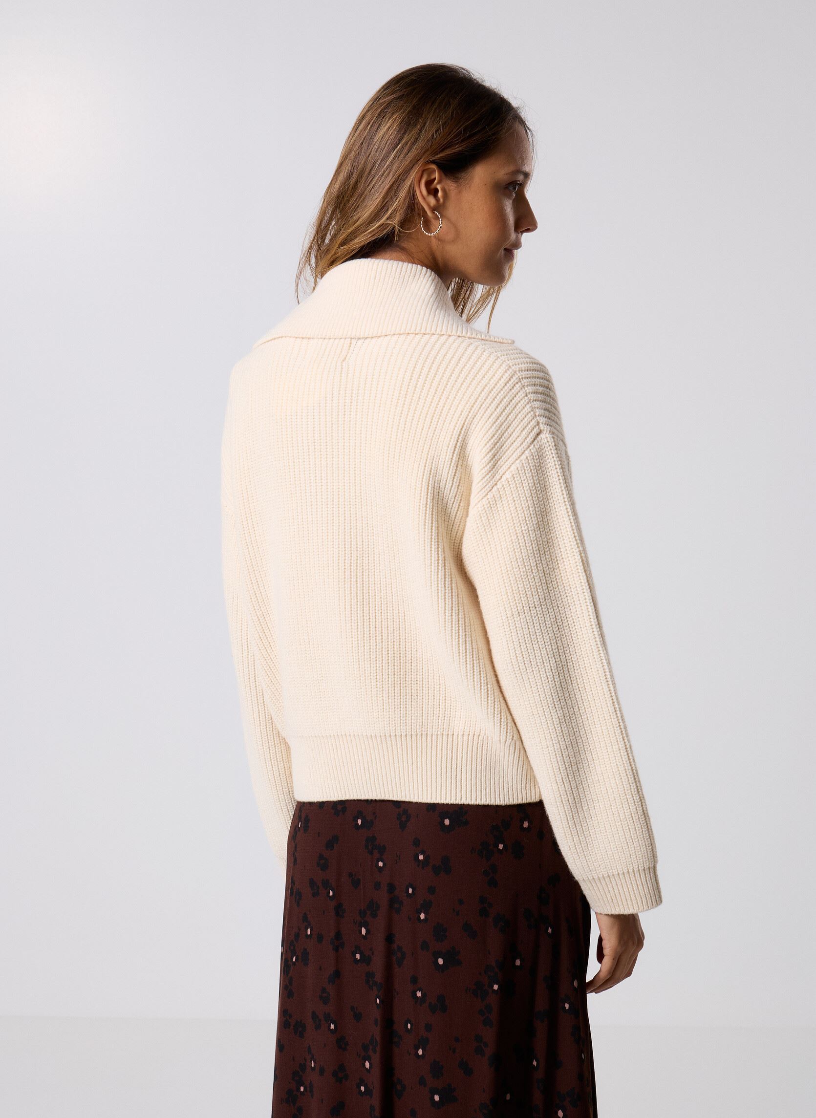 Pullover Domino damen weiß Des Petits Hauts Pullover Domino damen weiß Creme