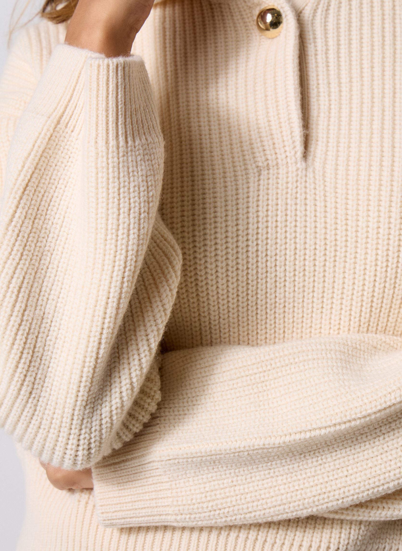 Pullover Domino damen weiß Des Petits Hauts Pullover Domino damen weiß Creme