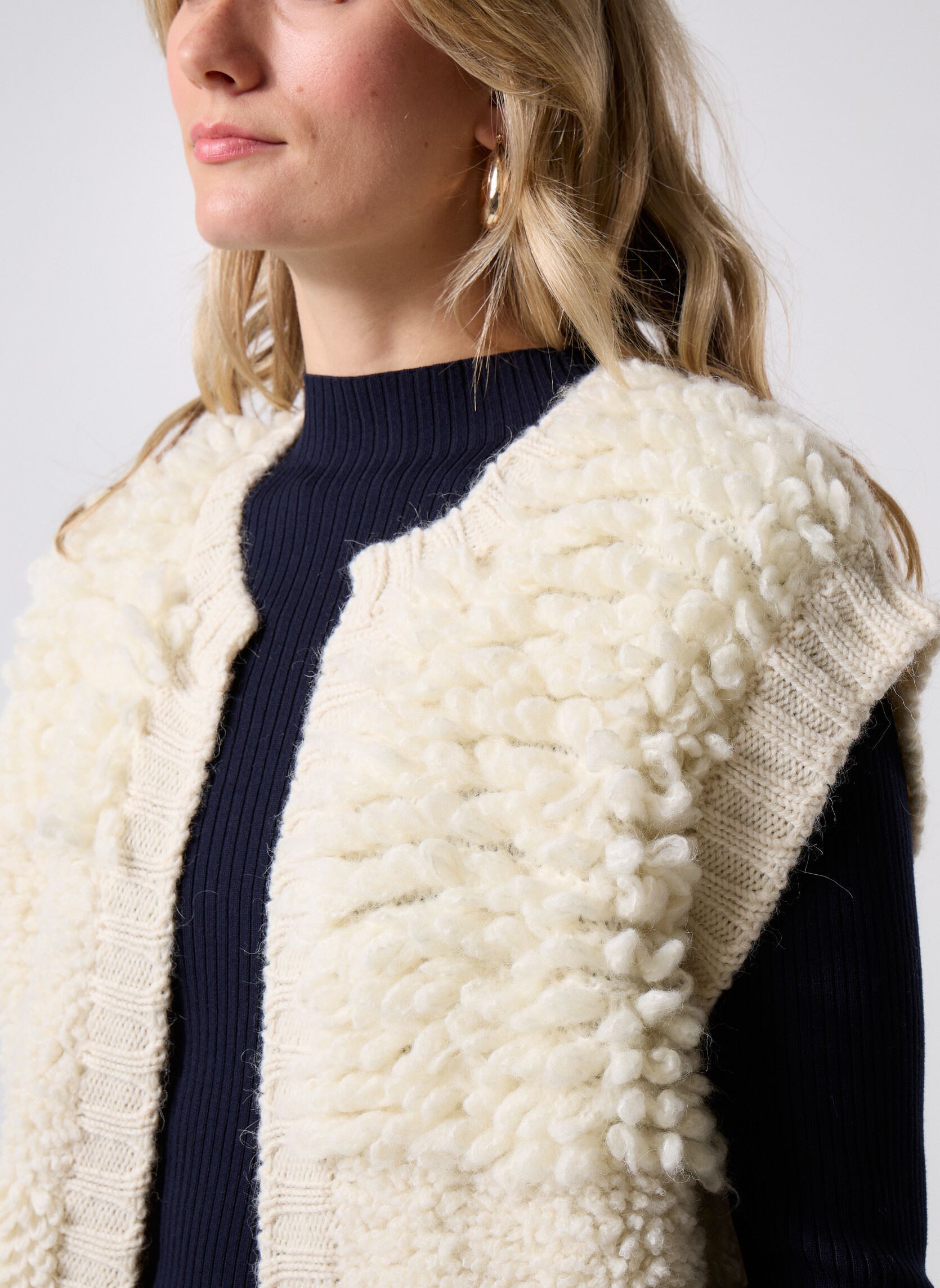 Vesten Bongo dames wit Des Petits Hauts Vesten Bongo dames wit Creme
