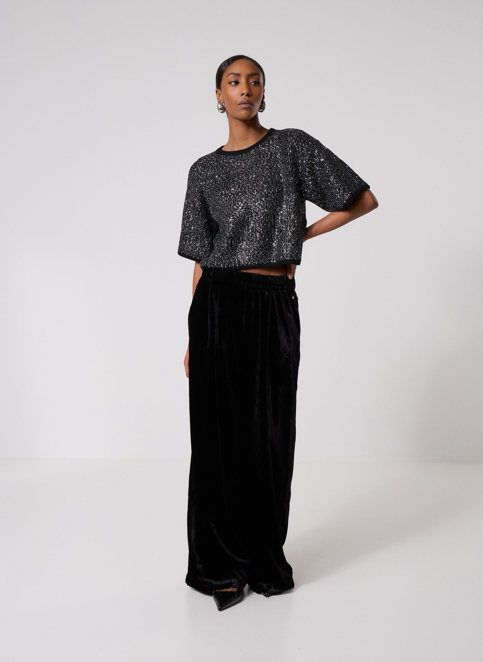 Pulls Adibou femme noir Des Petits Hauts Pulls Adibou femme noir Noir
