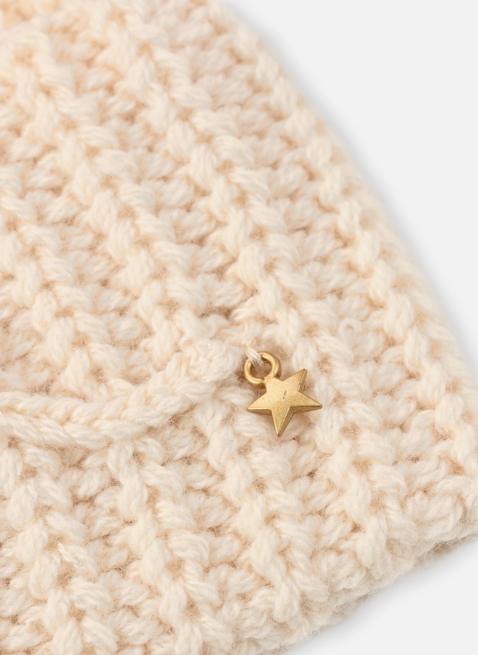 Bonnets Dotty femme blanc Des Petits Hauts Bonnets Dotty femme blanc Creme